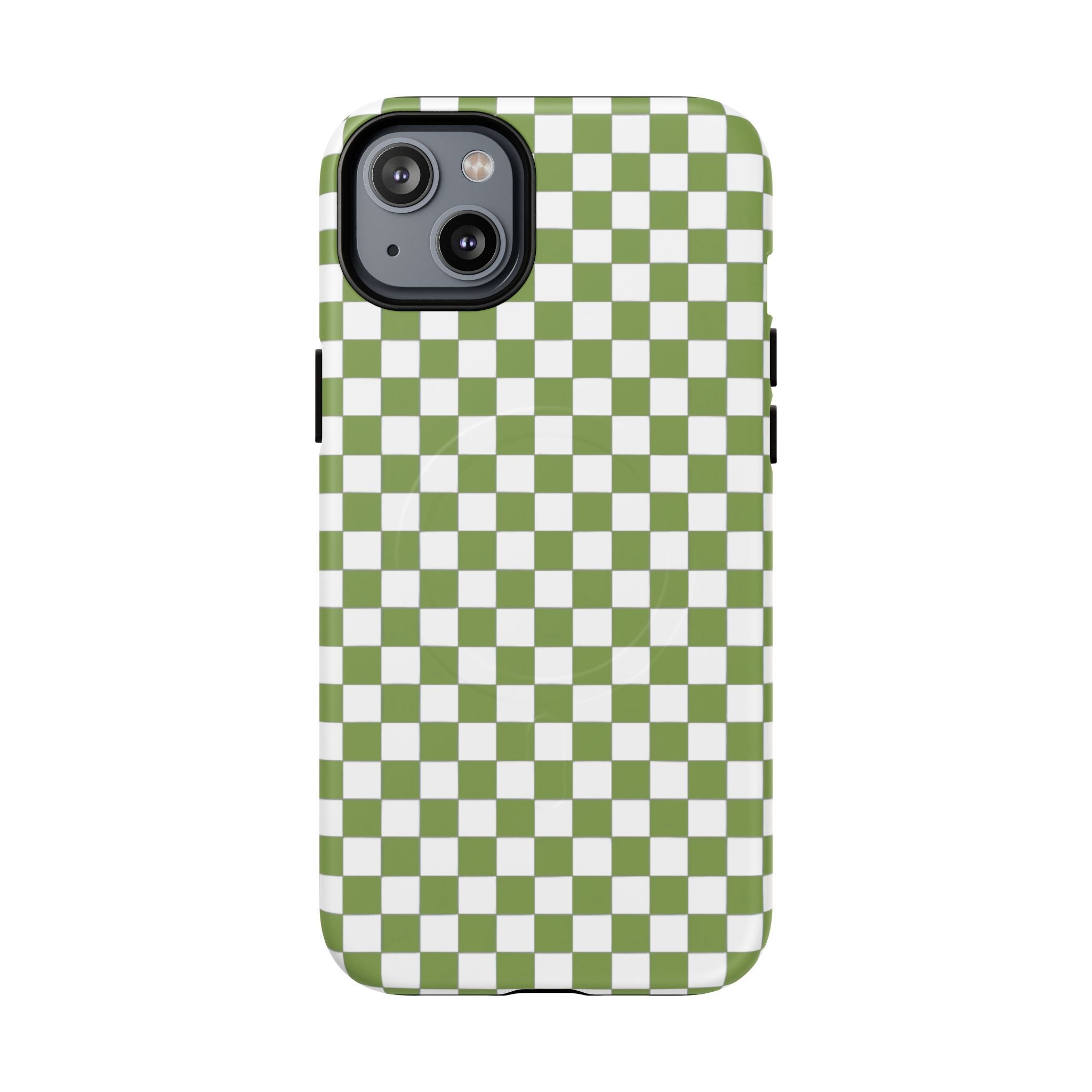 Green Checkerboard Phone Case