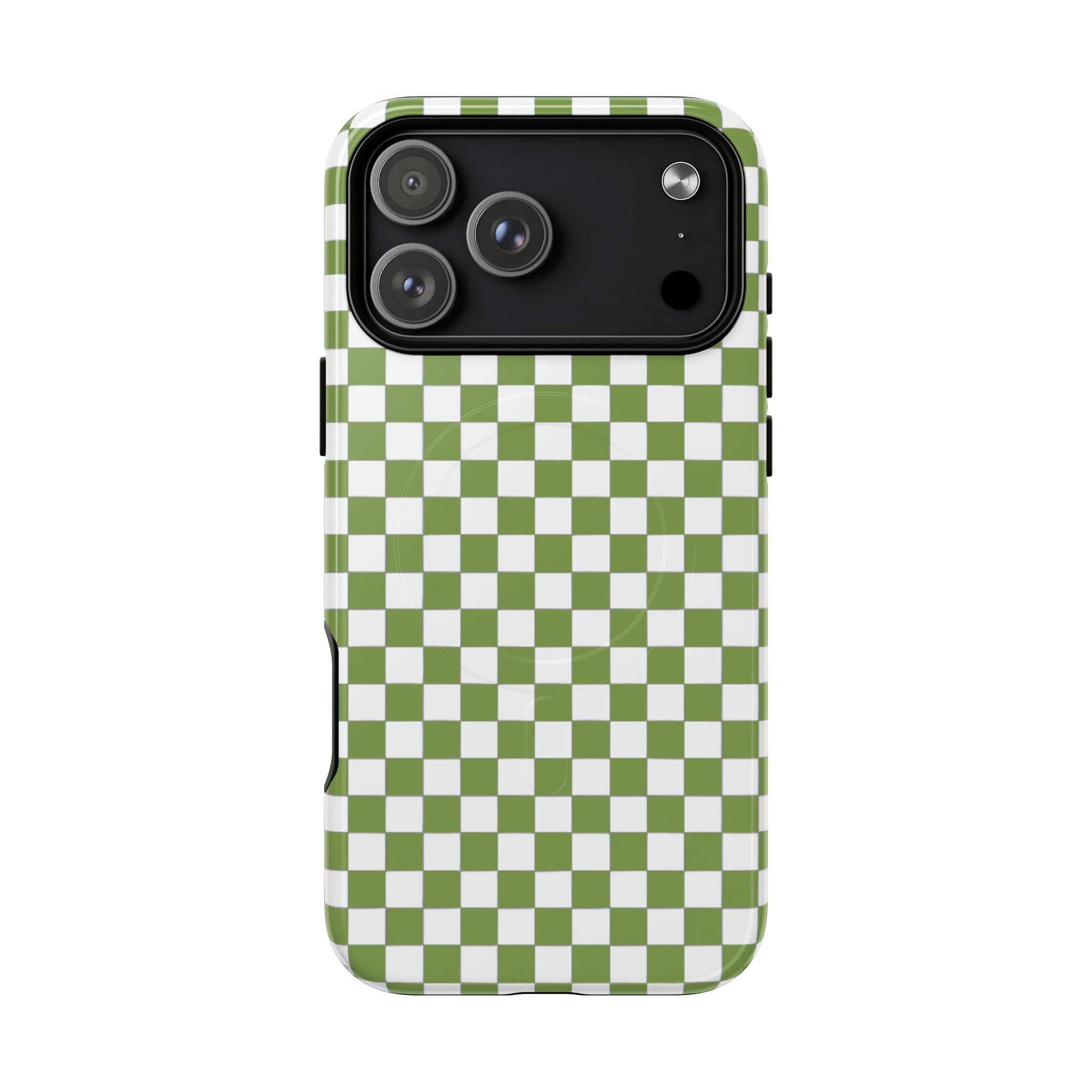Green Checkerboard Phone Case