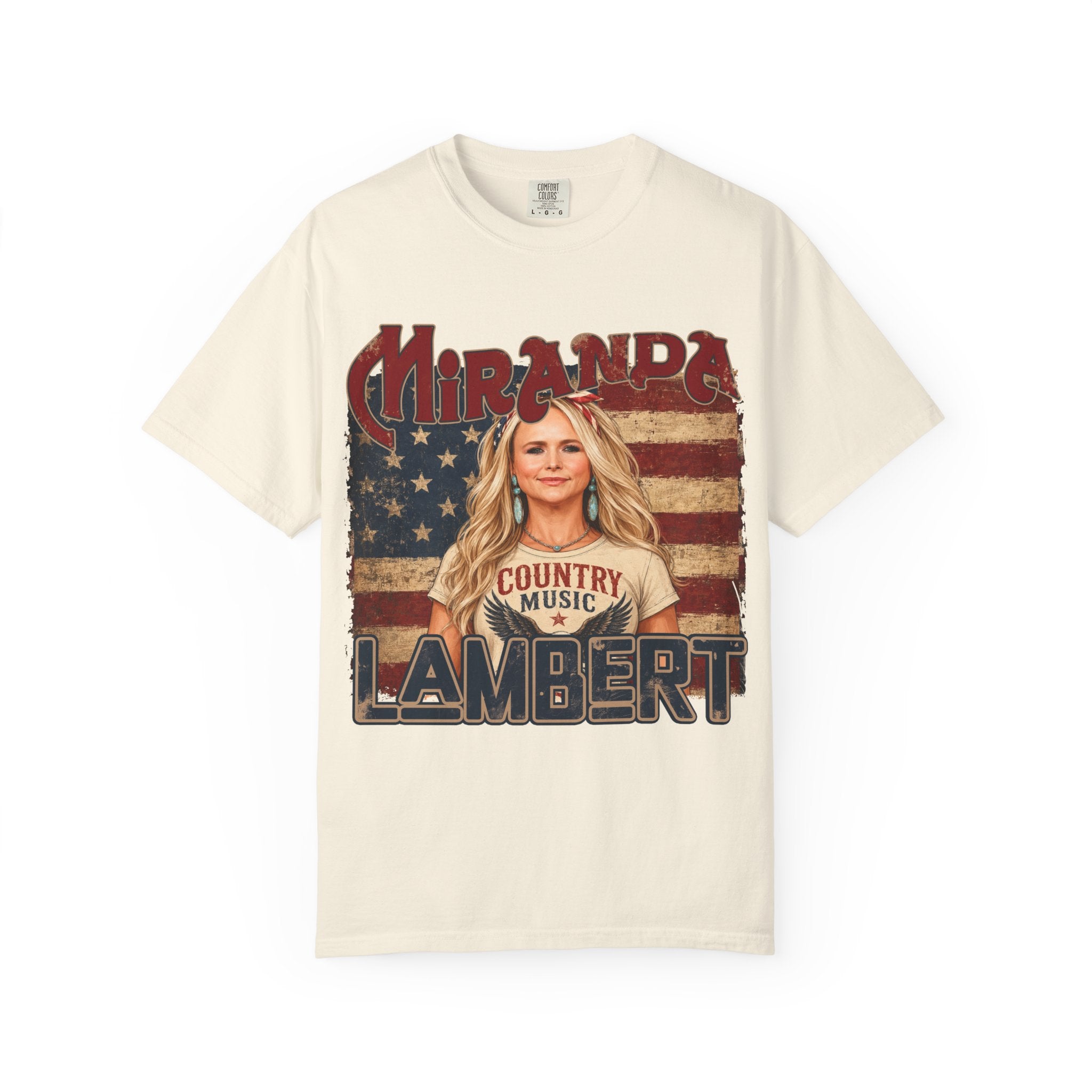 Country Music Vintage Flag Graphic Tee