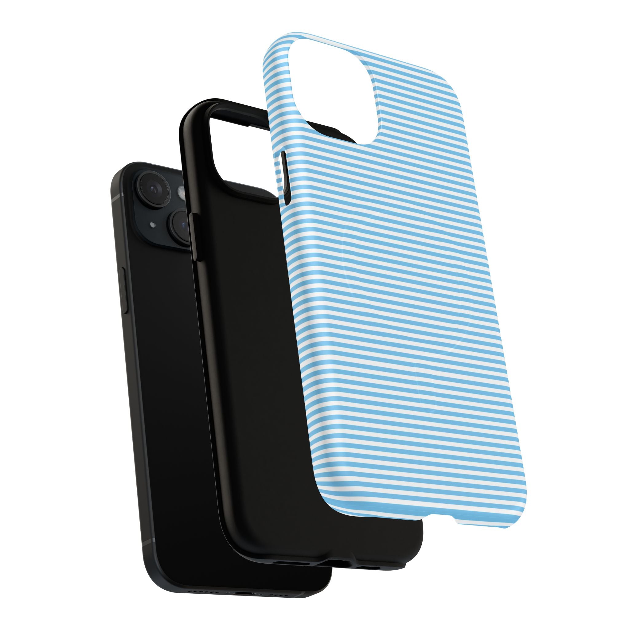 Light Blue Ribbed Phone case