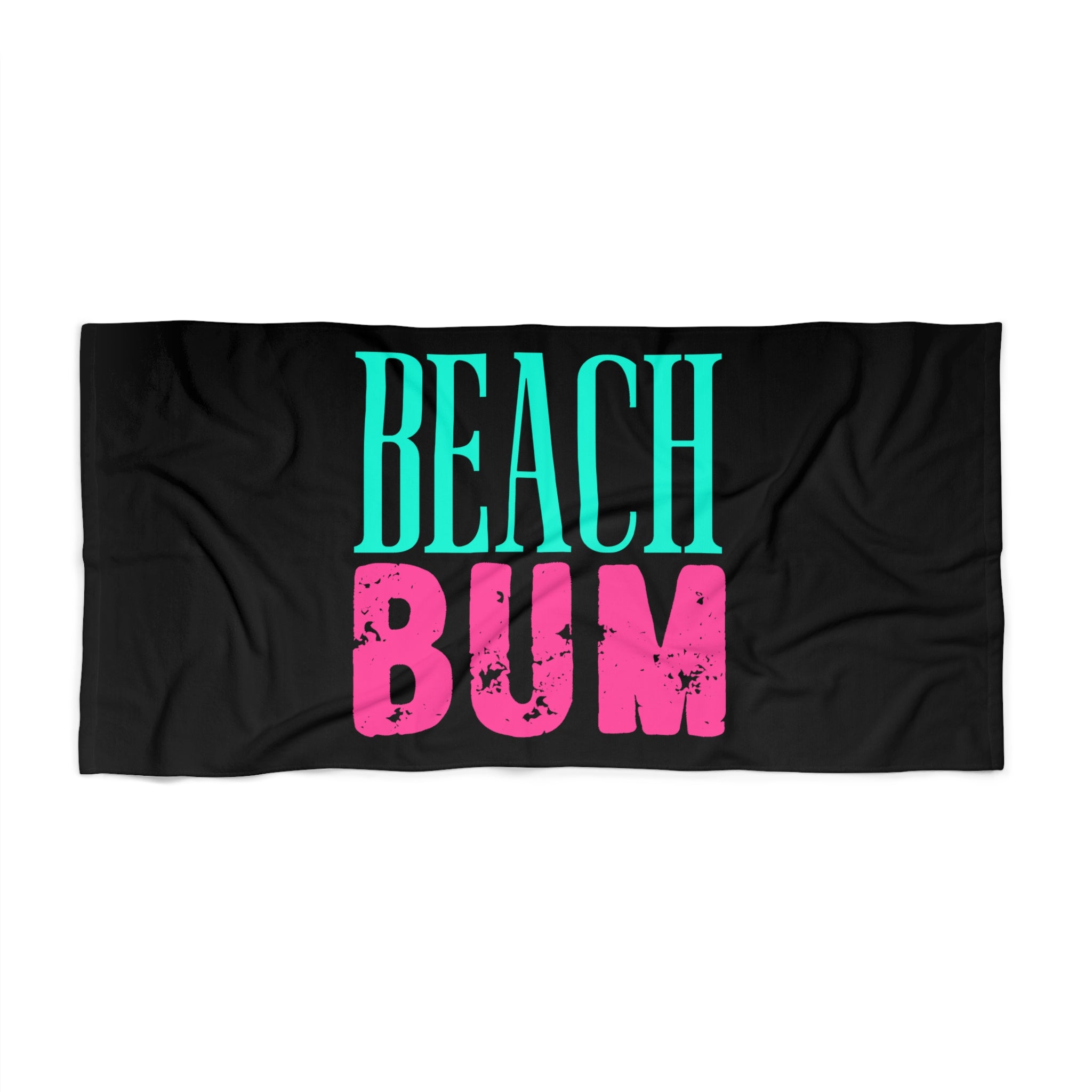 "BEACH BUM" Beach Towel