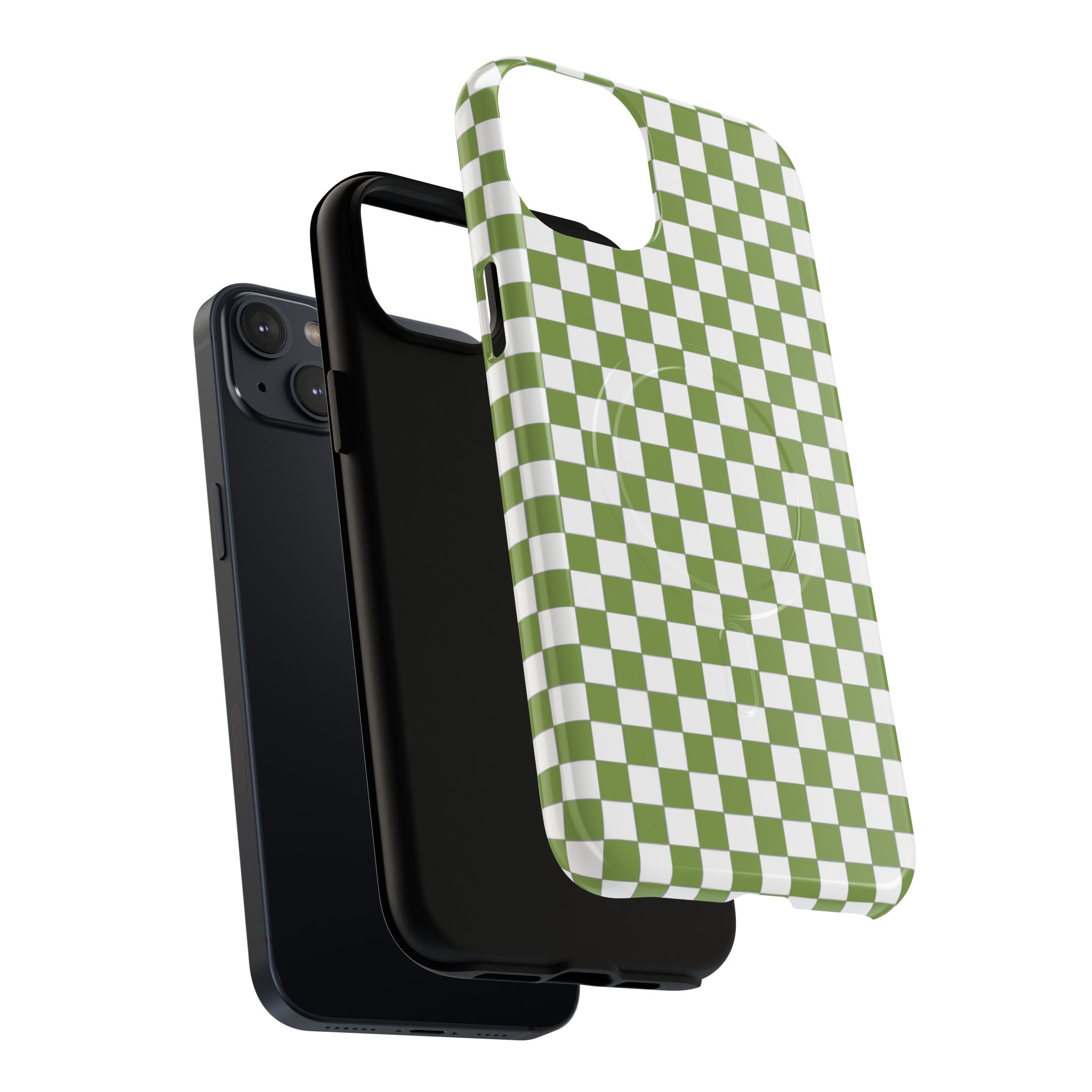 Green Checkerboard Phone Case