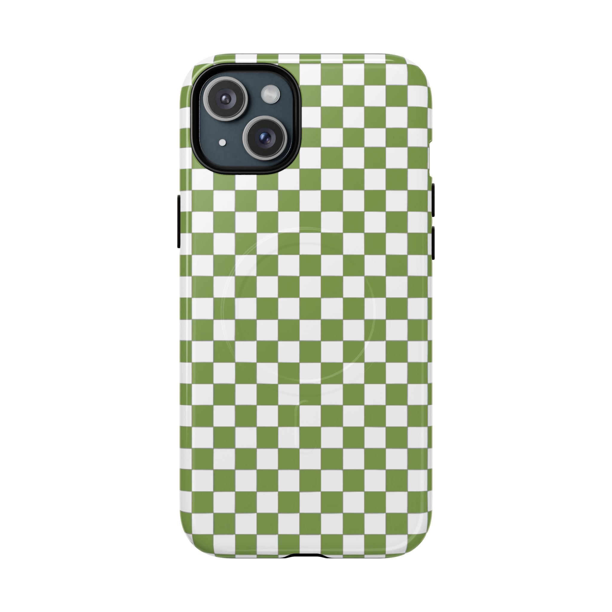 Green Checkerboard Phone Case