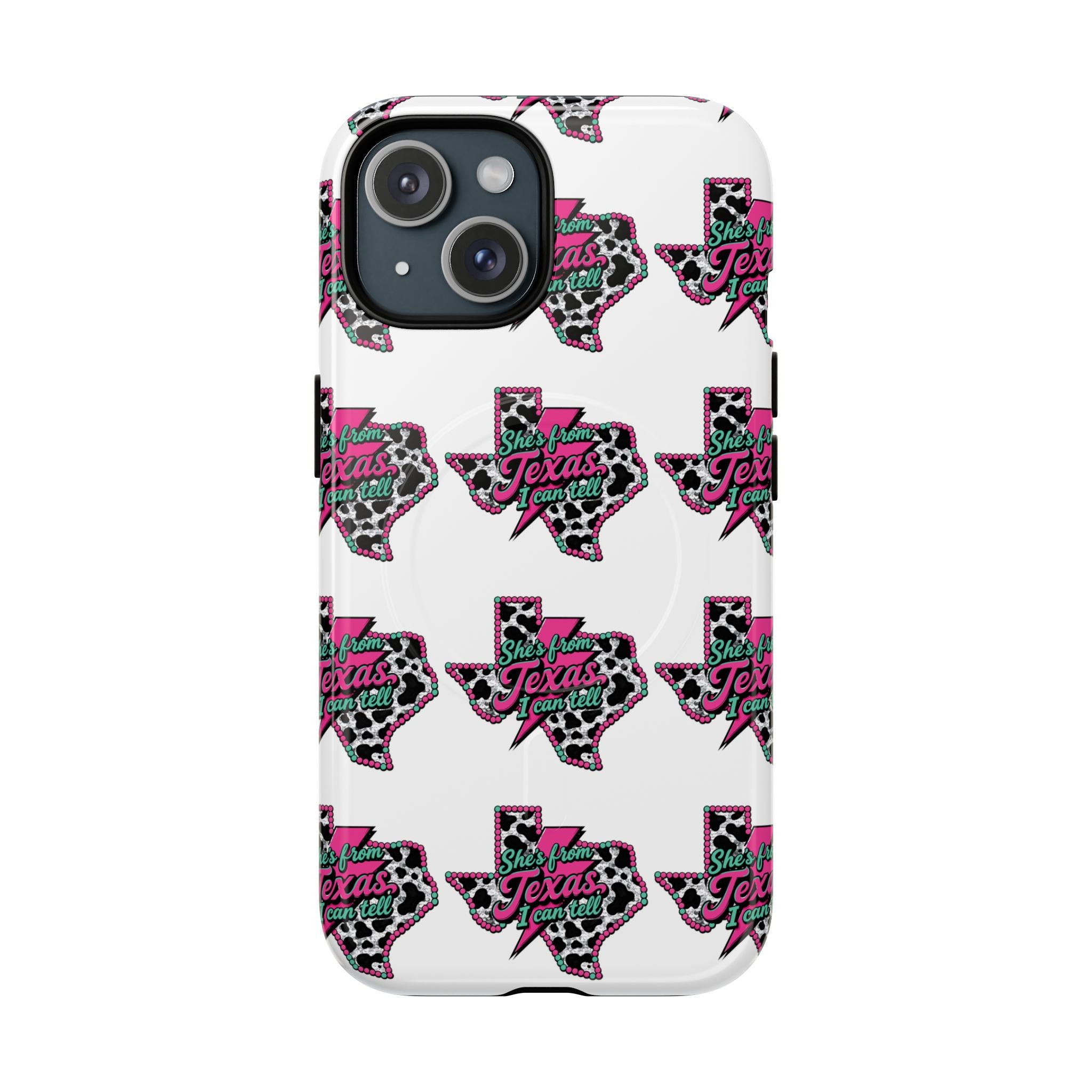 Texas Leopard Heart Phone Case