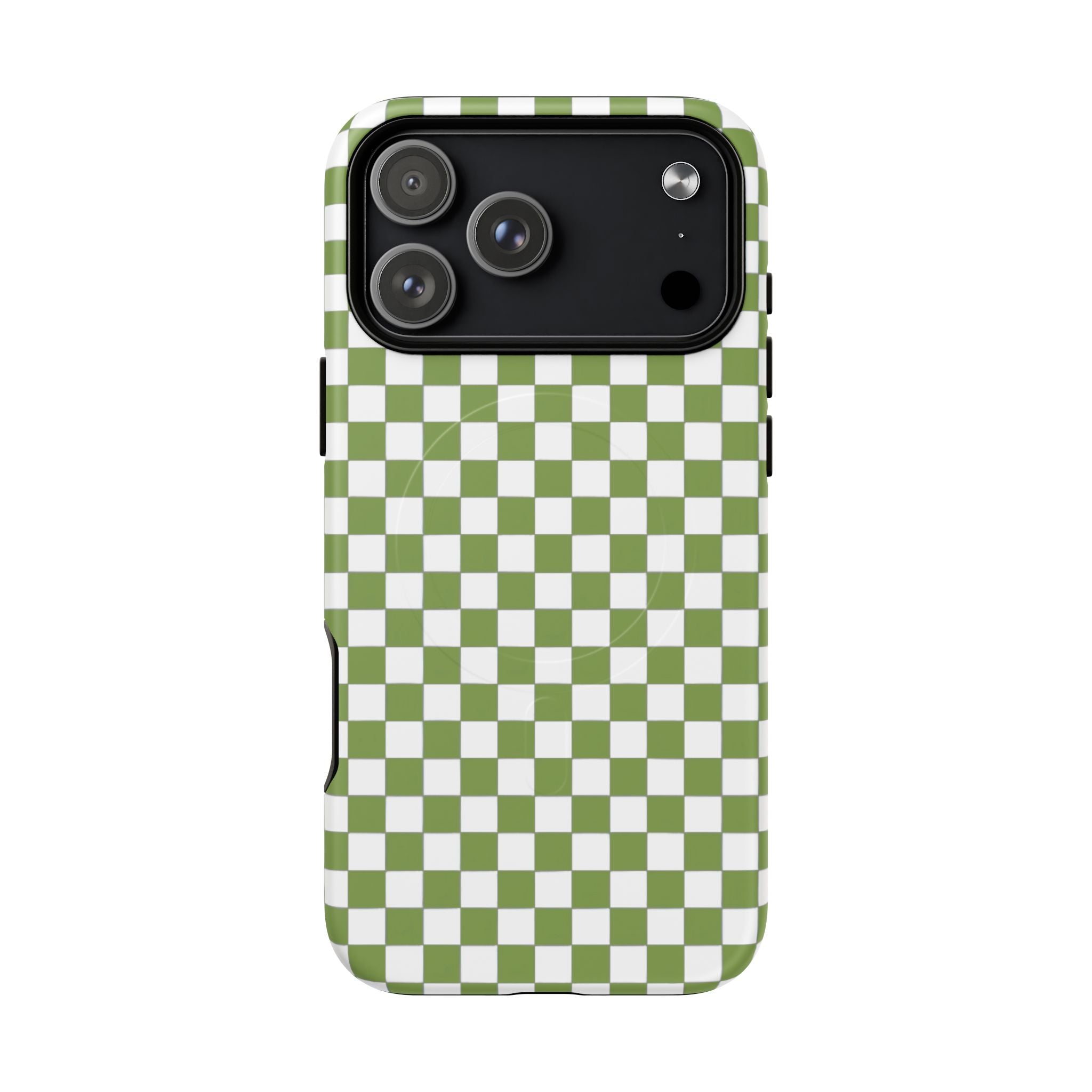 Green Checkerboard Phone Case