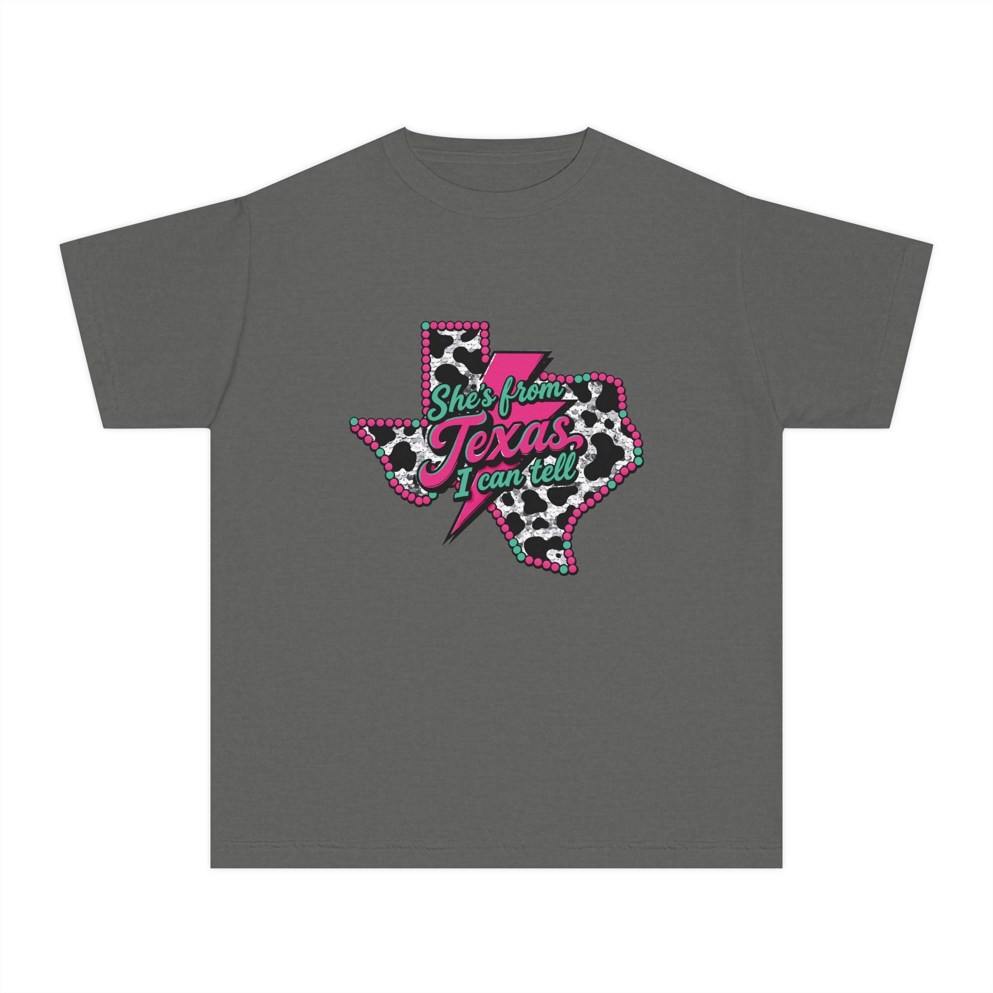 "She’s From Texas I Can Tell" Leopard Texas T-SHIRT