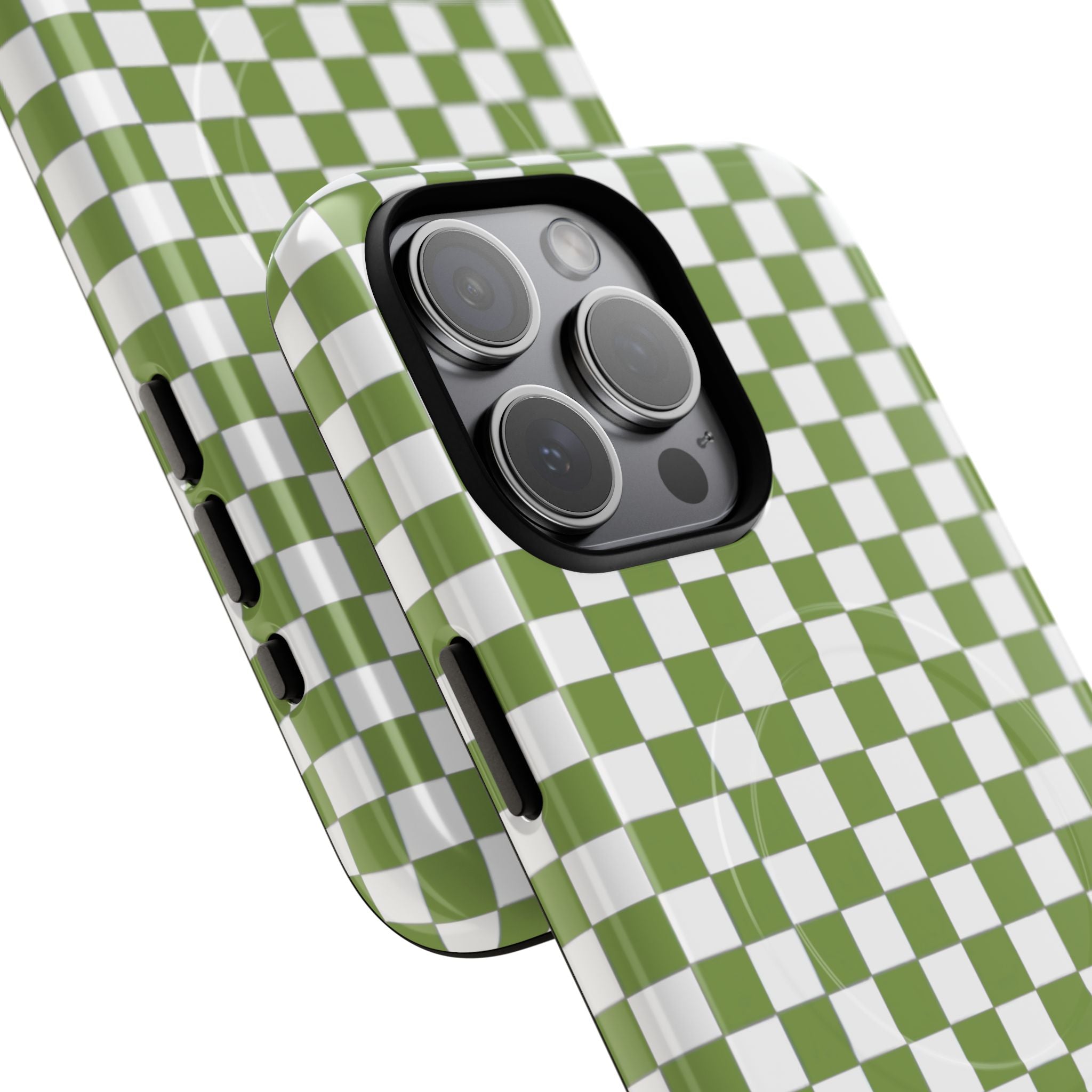 Green Checkerboard Phone Case