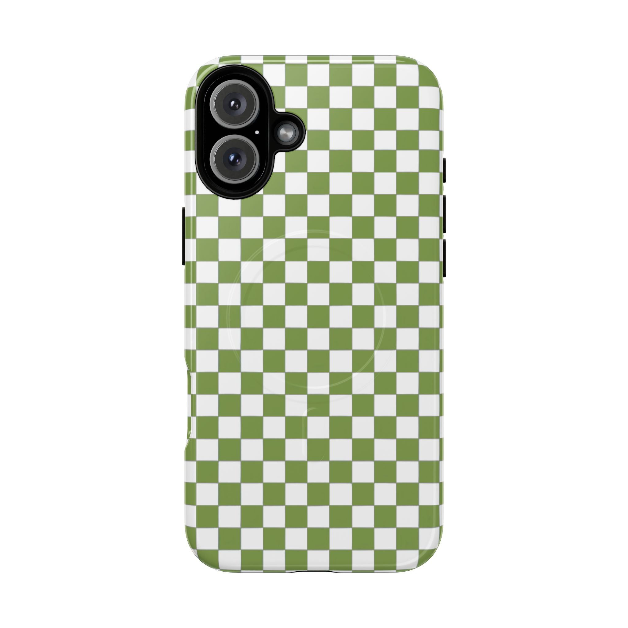 Green Checkerboard Phone Case