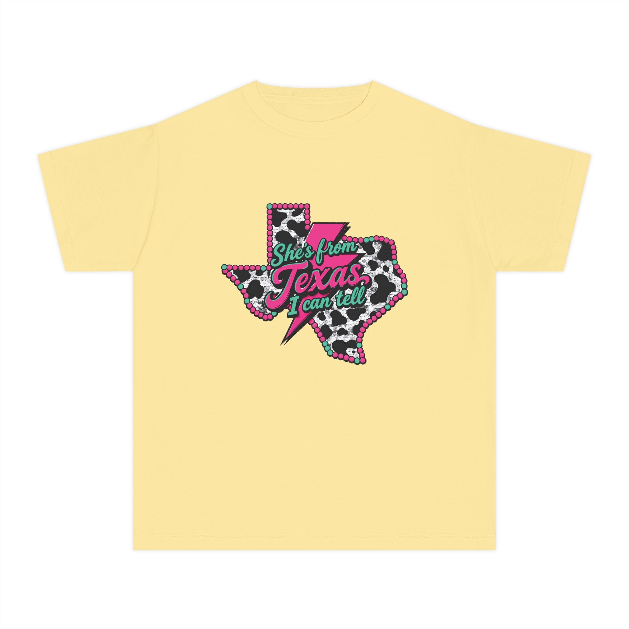 "She’s From Texas I Can Tell" Leopard Texas T-SHIRT