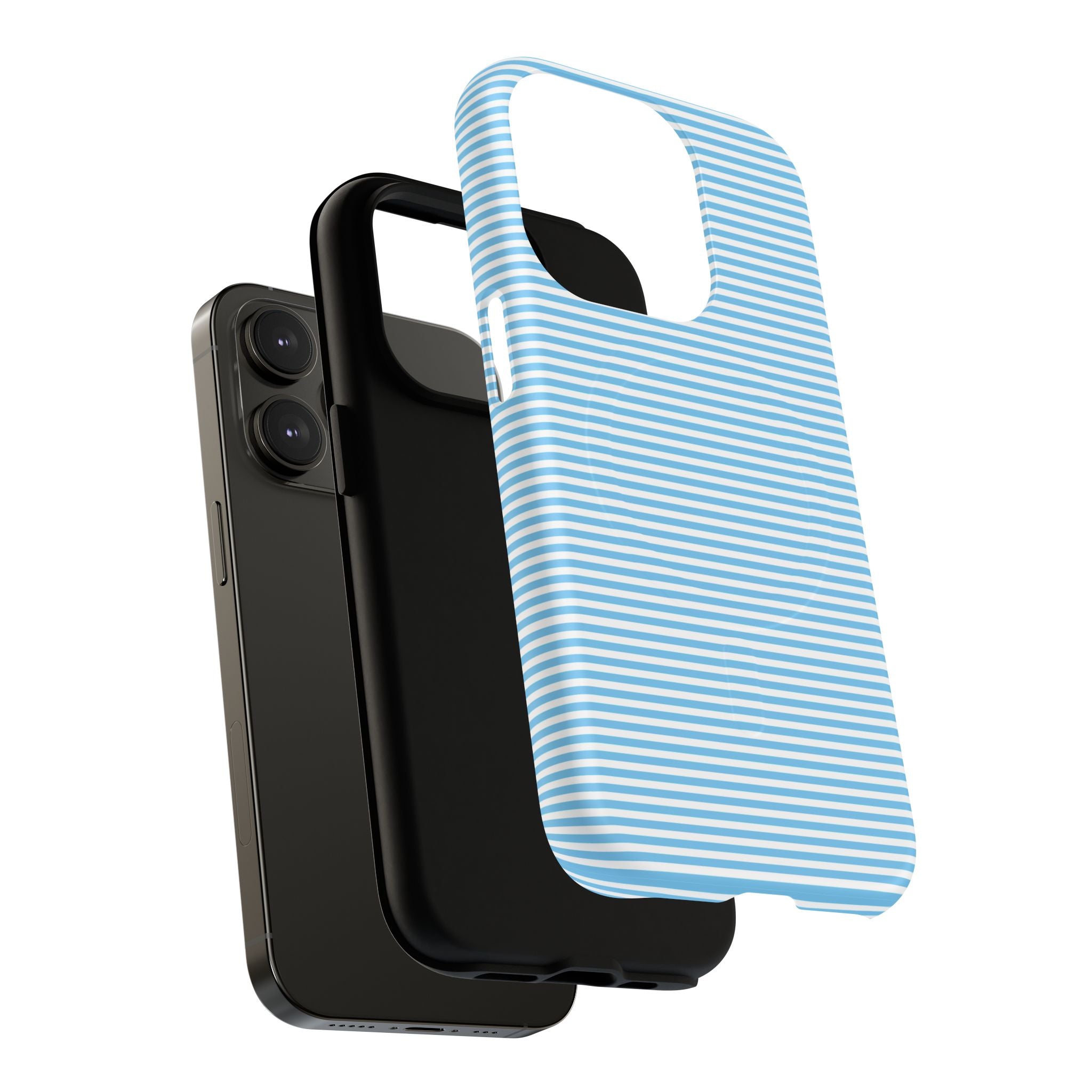Light Blue Ribbed Phone case