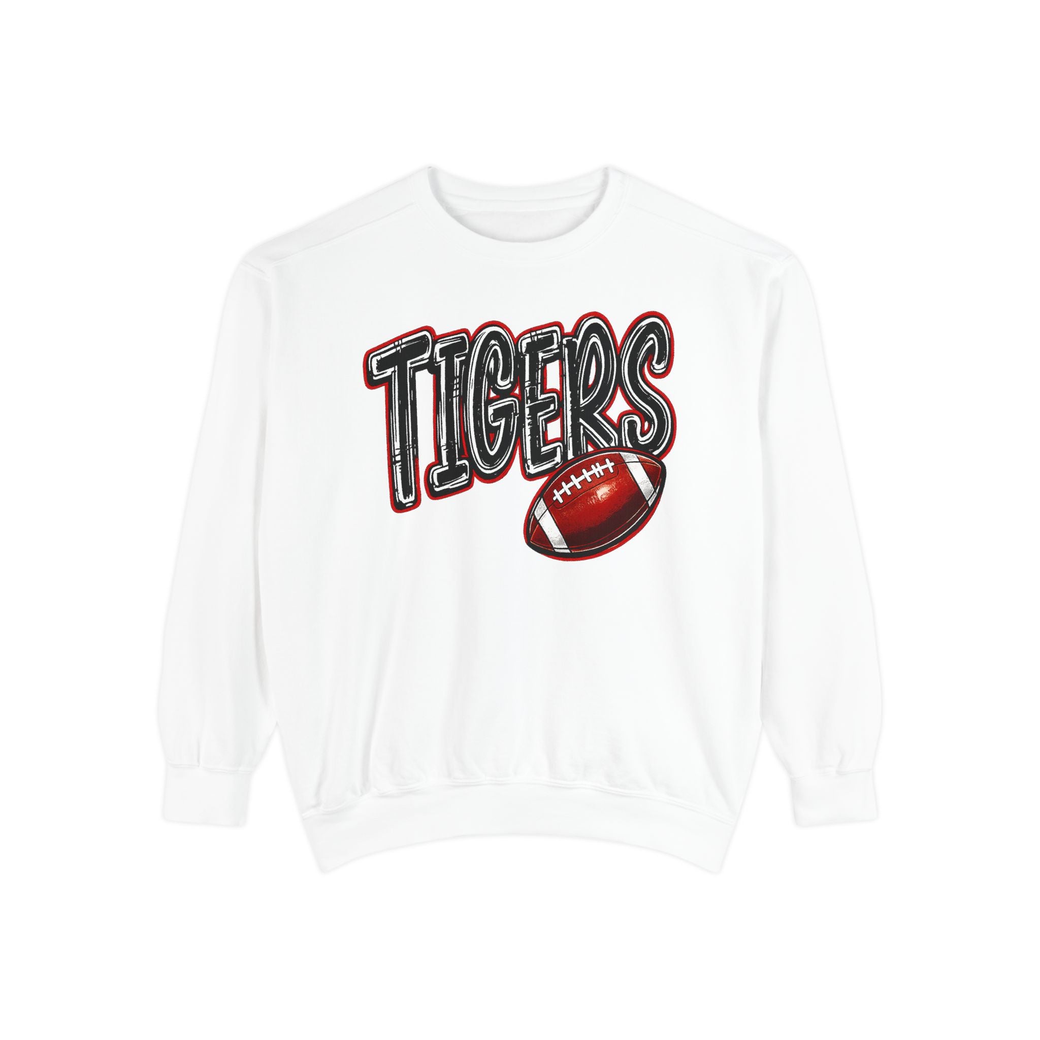 Tigers Football Sweatshirt — Vintage Varsity Crewneck