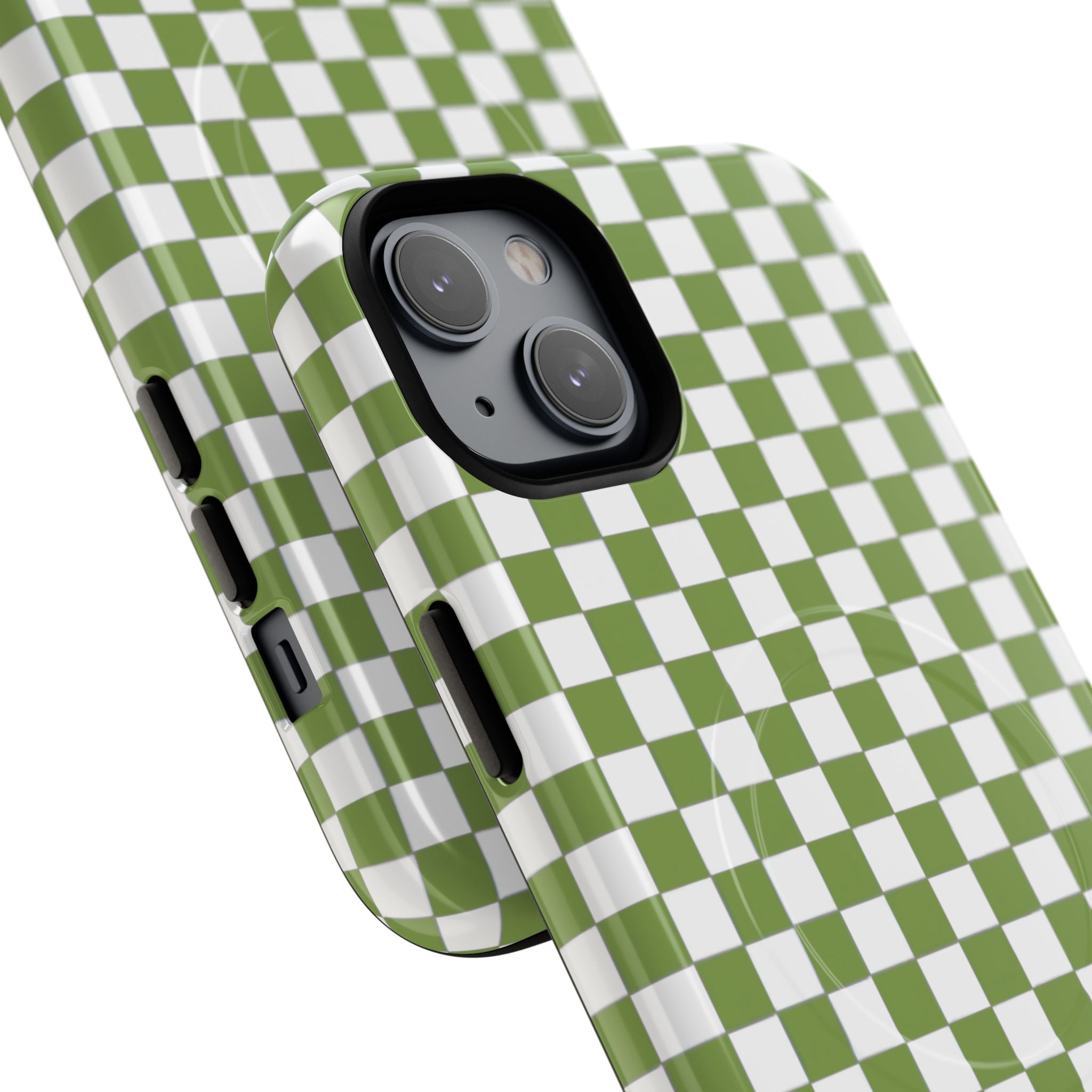 Green Checkerboard Phone Case