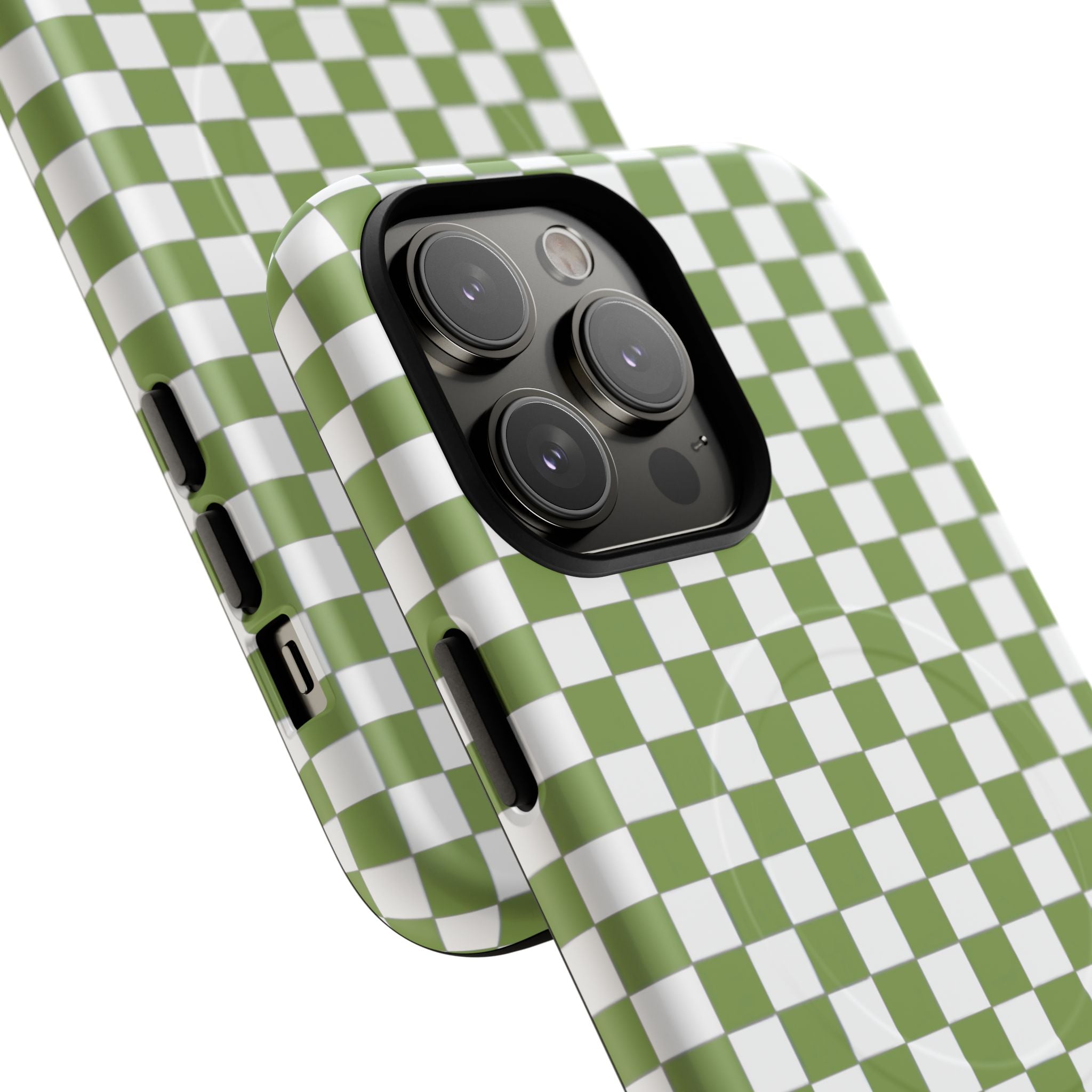 Green Checkerboard Phone Case