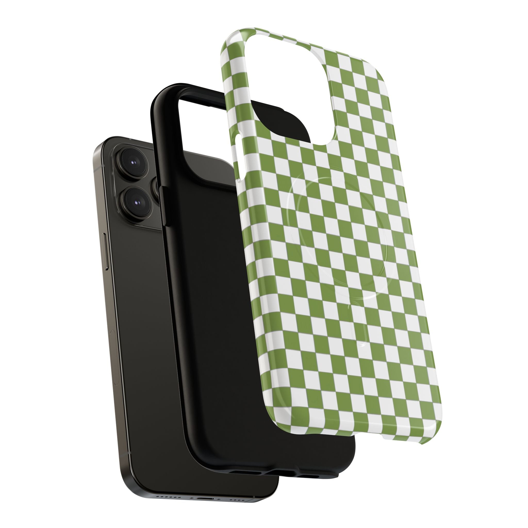 Green Checkerboard Phone Case
