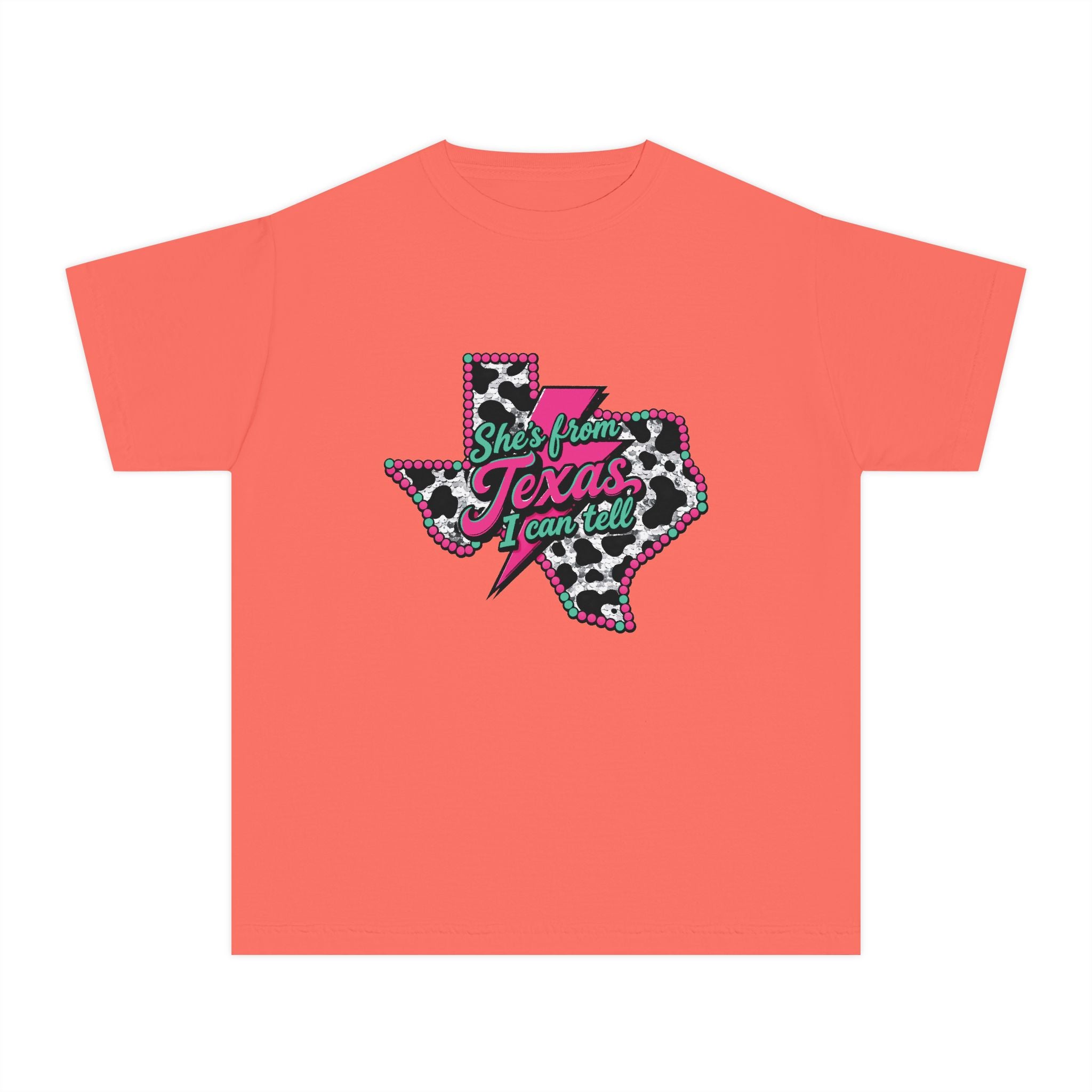 "She’s From Texas I Can Tell" Leopard Texas T-SHIRT