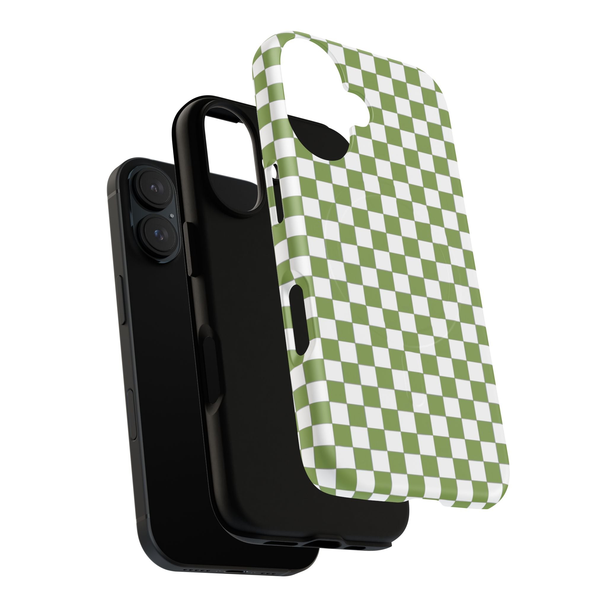 Green Checkerboard Phone Case