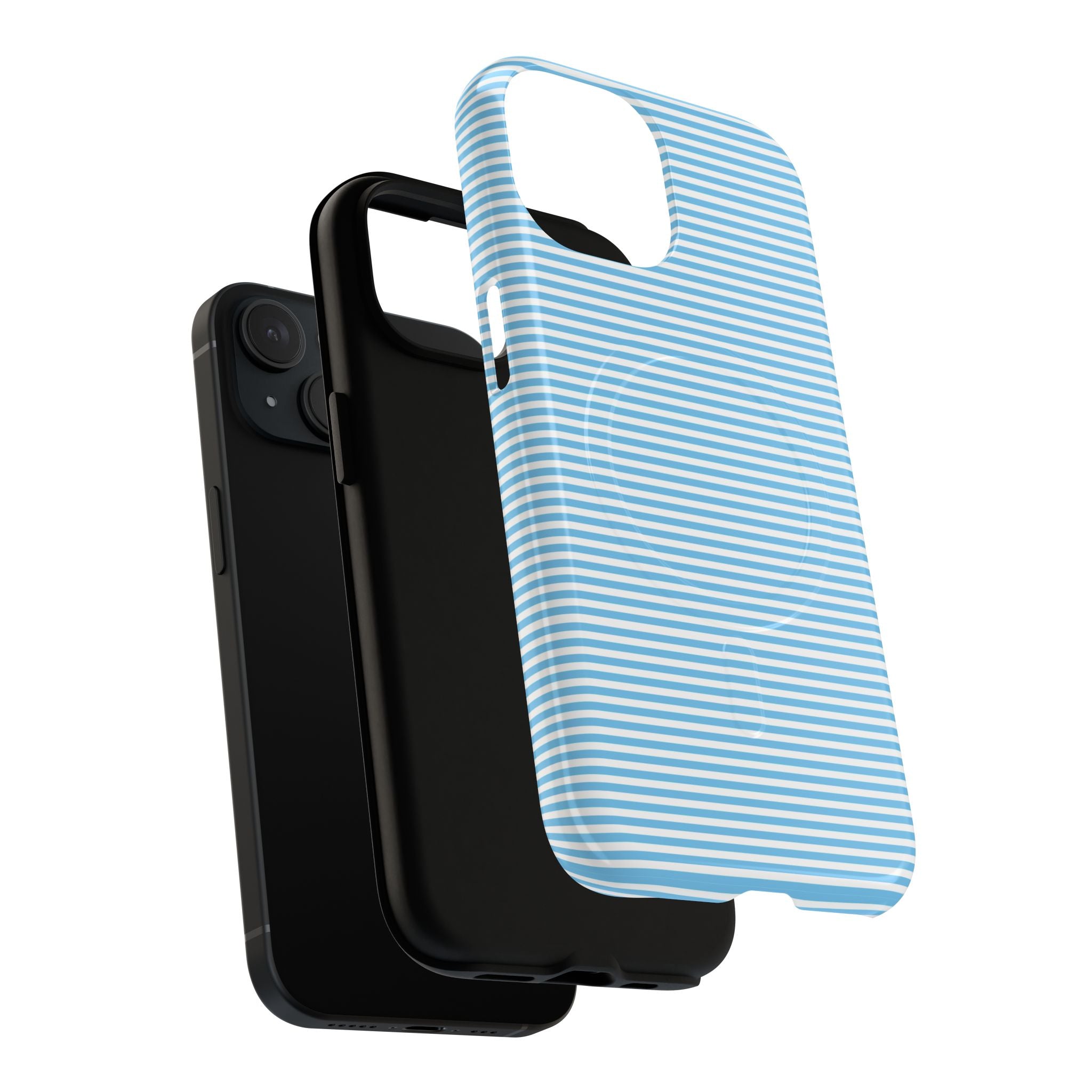 Light Blue Ribbed Phone case