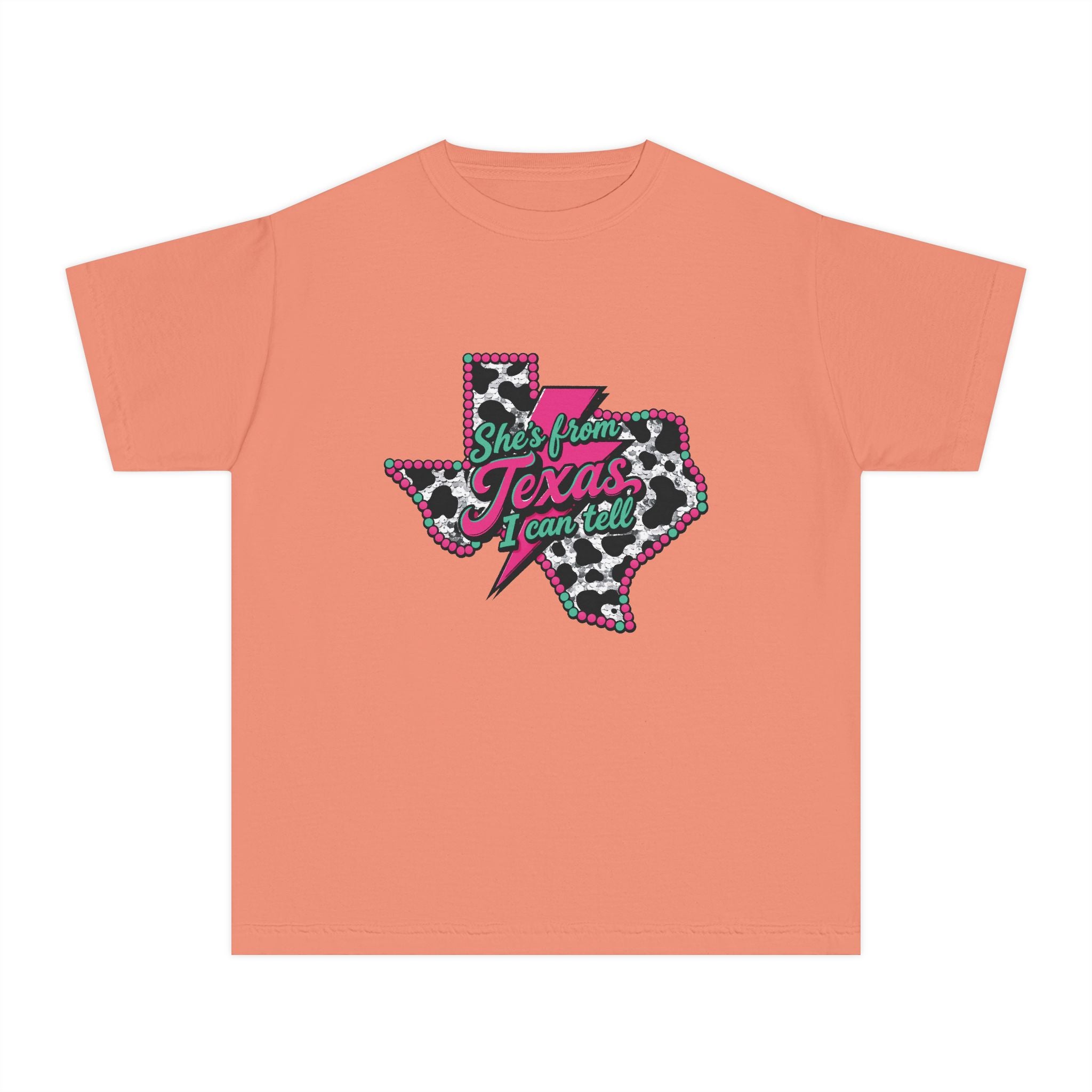 "She’s From Texas I Can Tell" Leopard Texas T-SHIRT