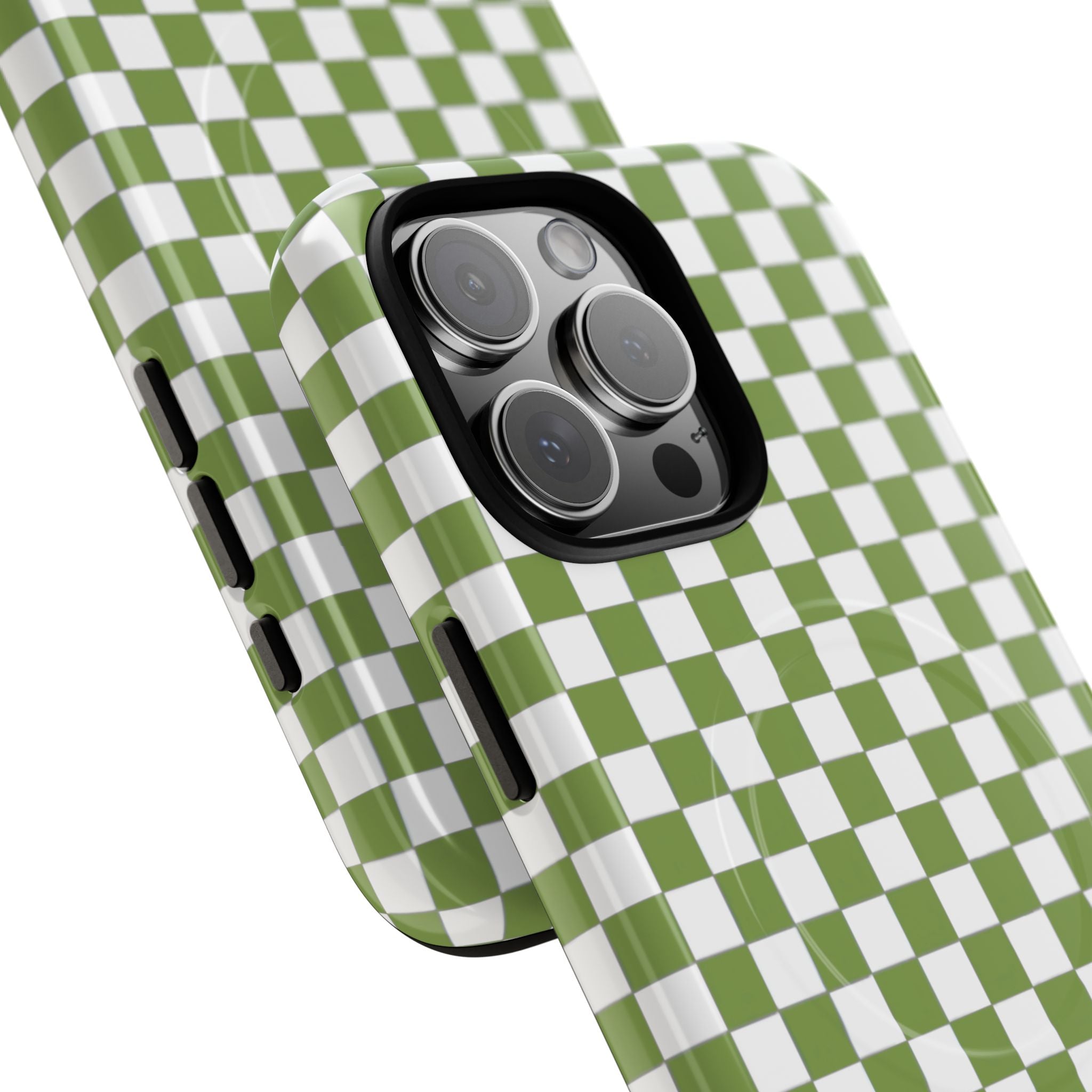 Green Checkerboard Phone Case