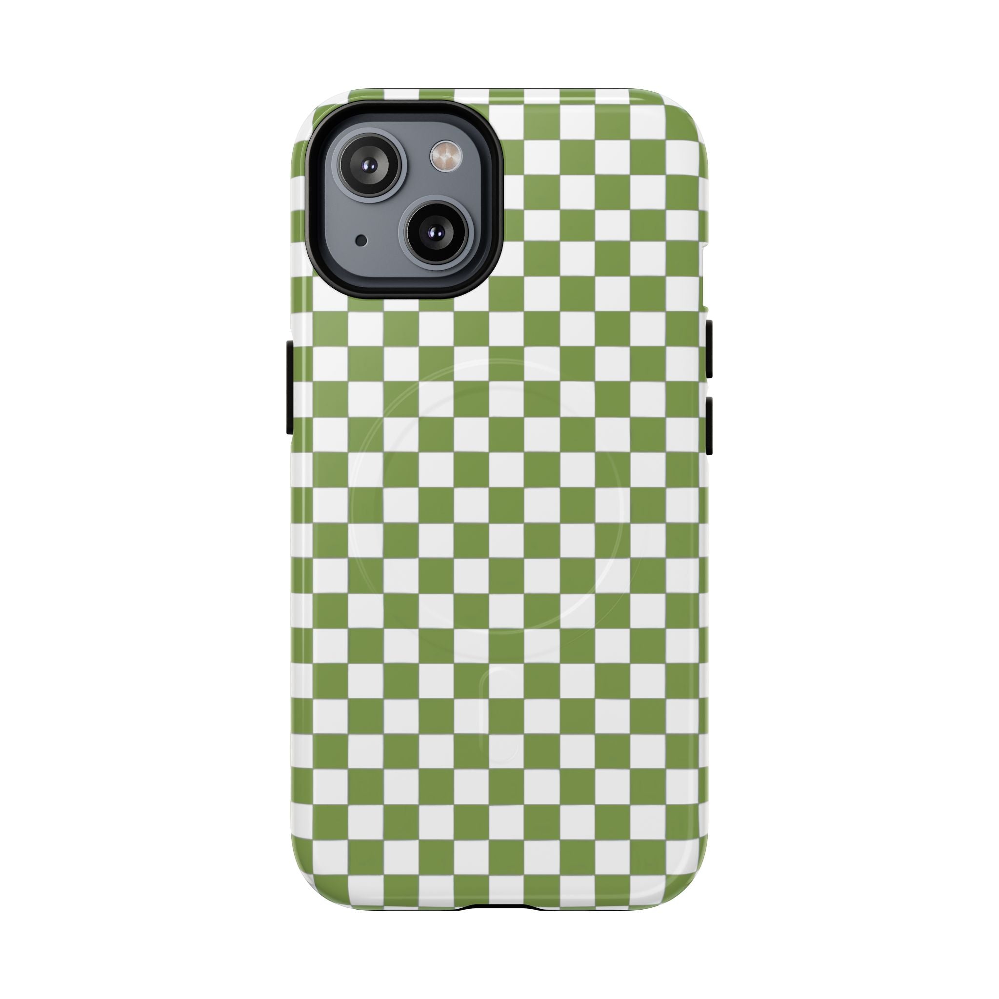 Green Checkerboard Phone Case