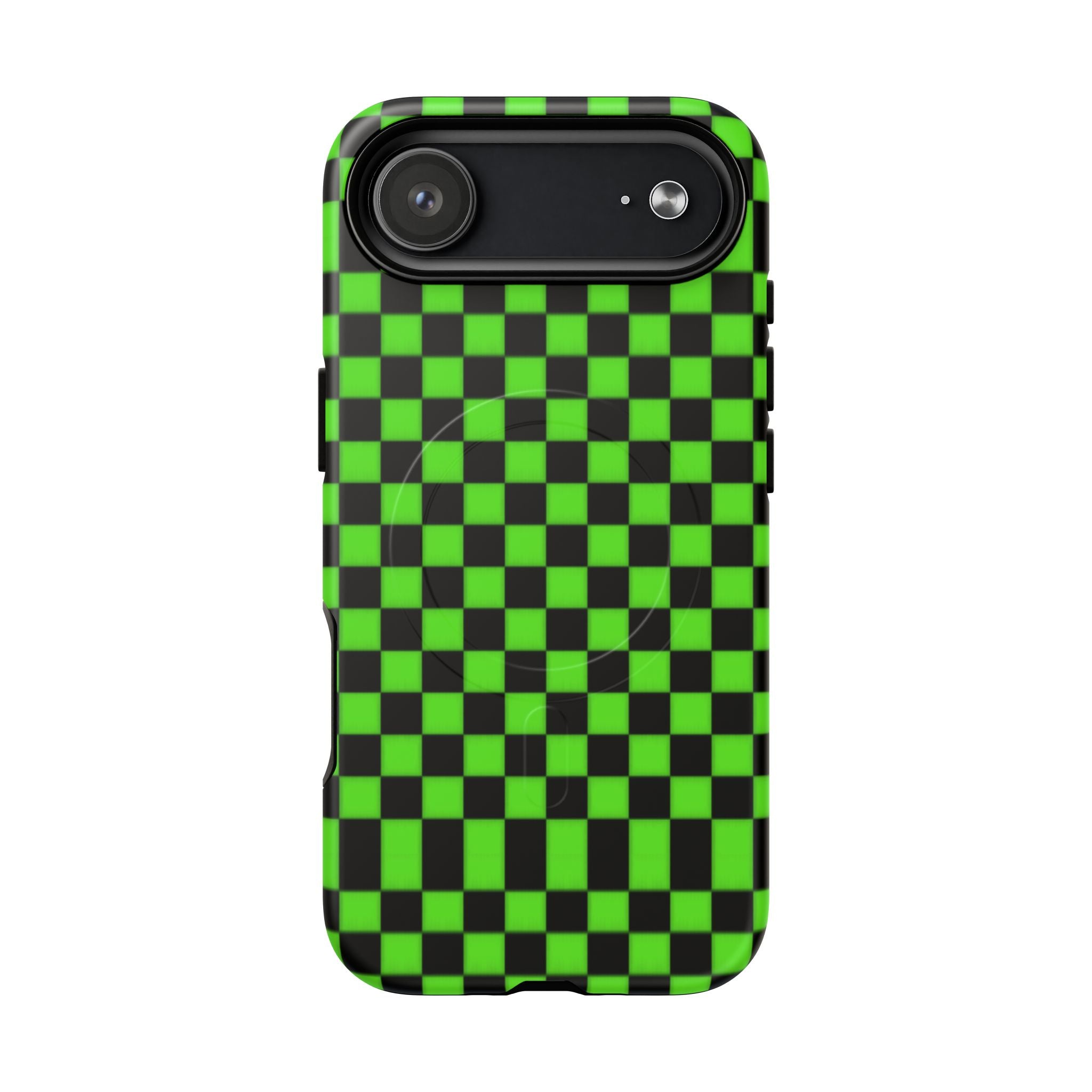 Green Black Checkered Phone Case