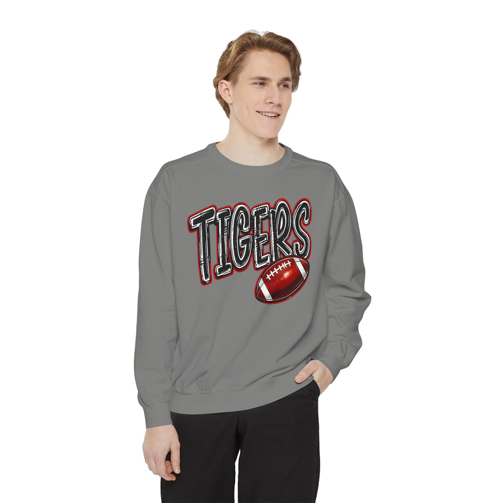 Tigers Football Sweatshirt — Vintage Varsity Crewneck