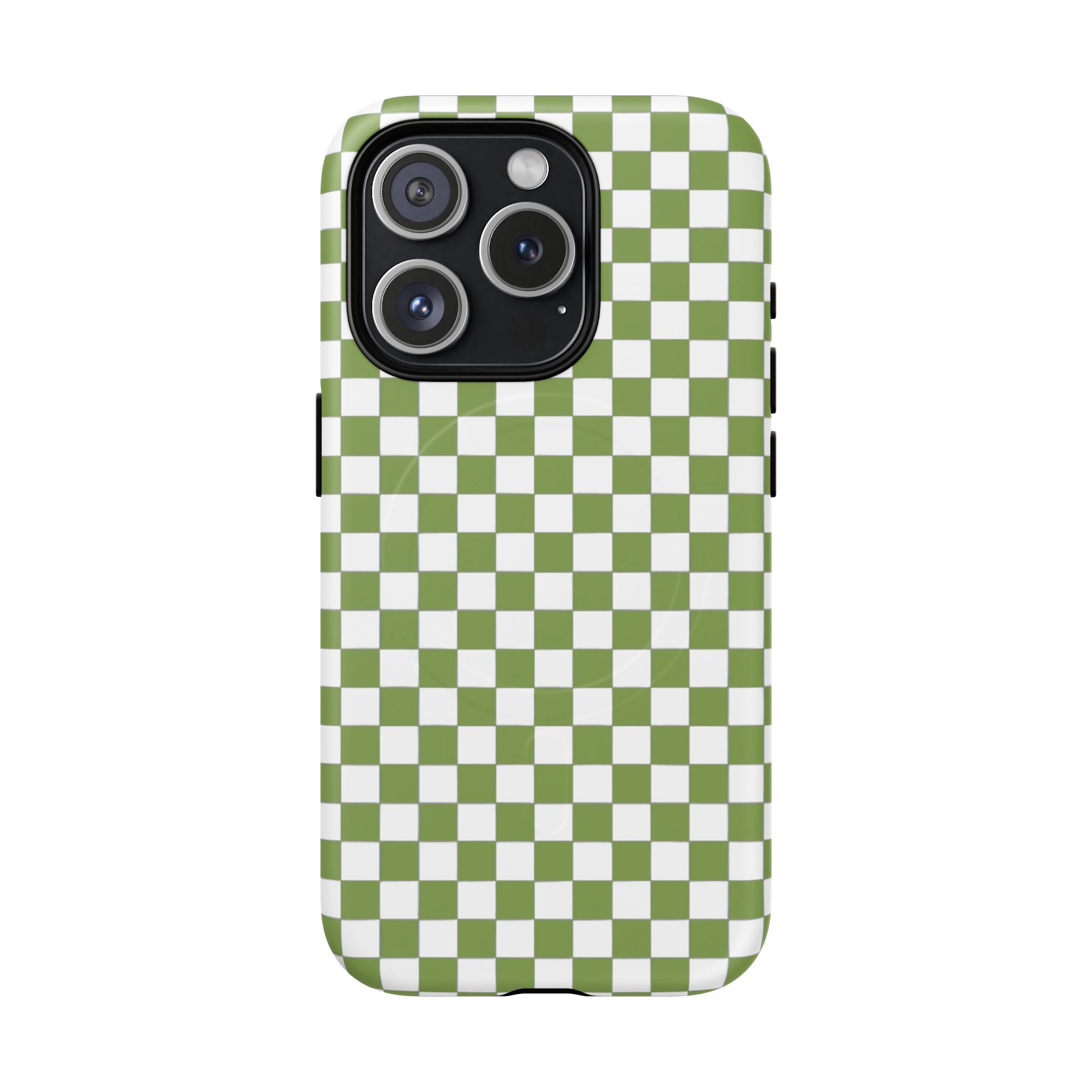 Green Checkerboard Phone Case