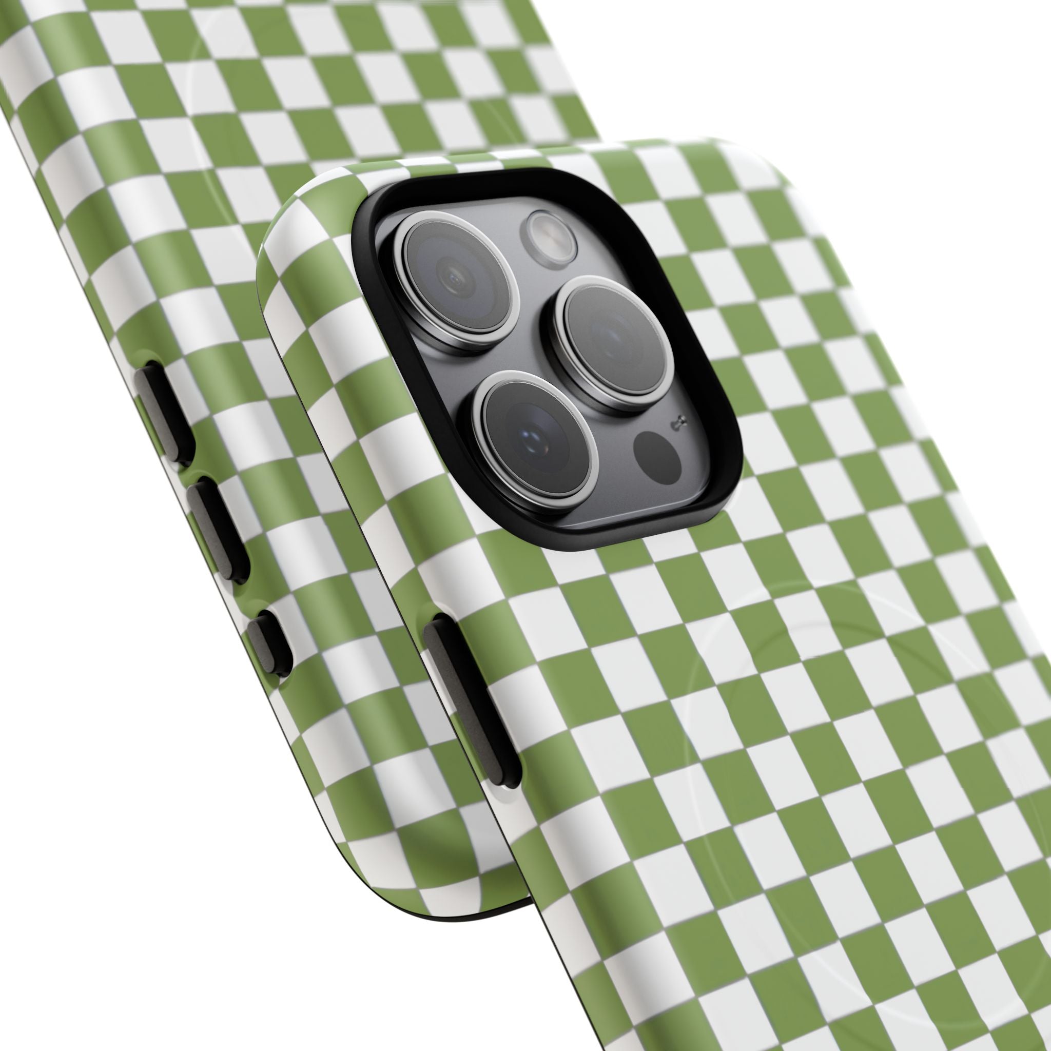 Green Checkerboard Phone Case