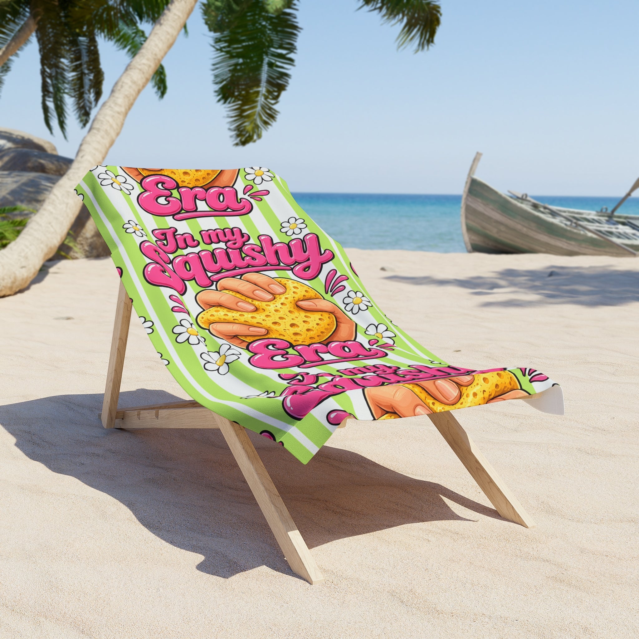 "Era In My Squishy" beach towel