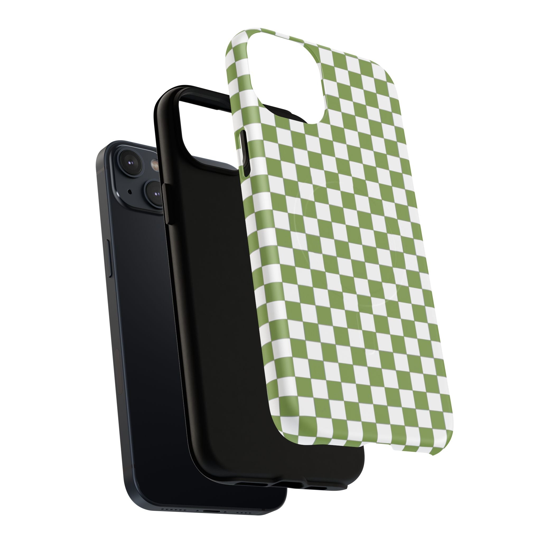 Green Checkerboard Phone Case