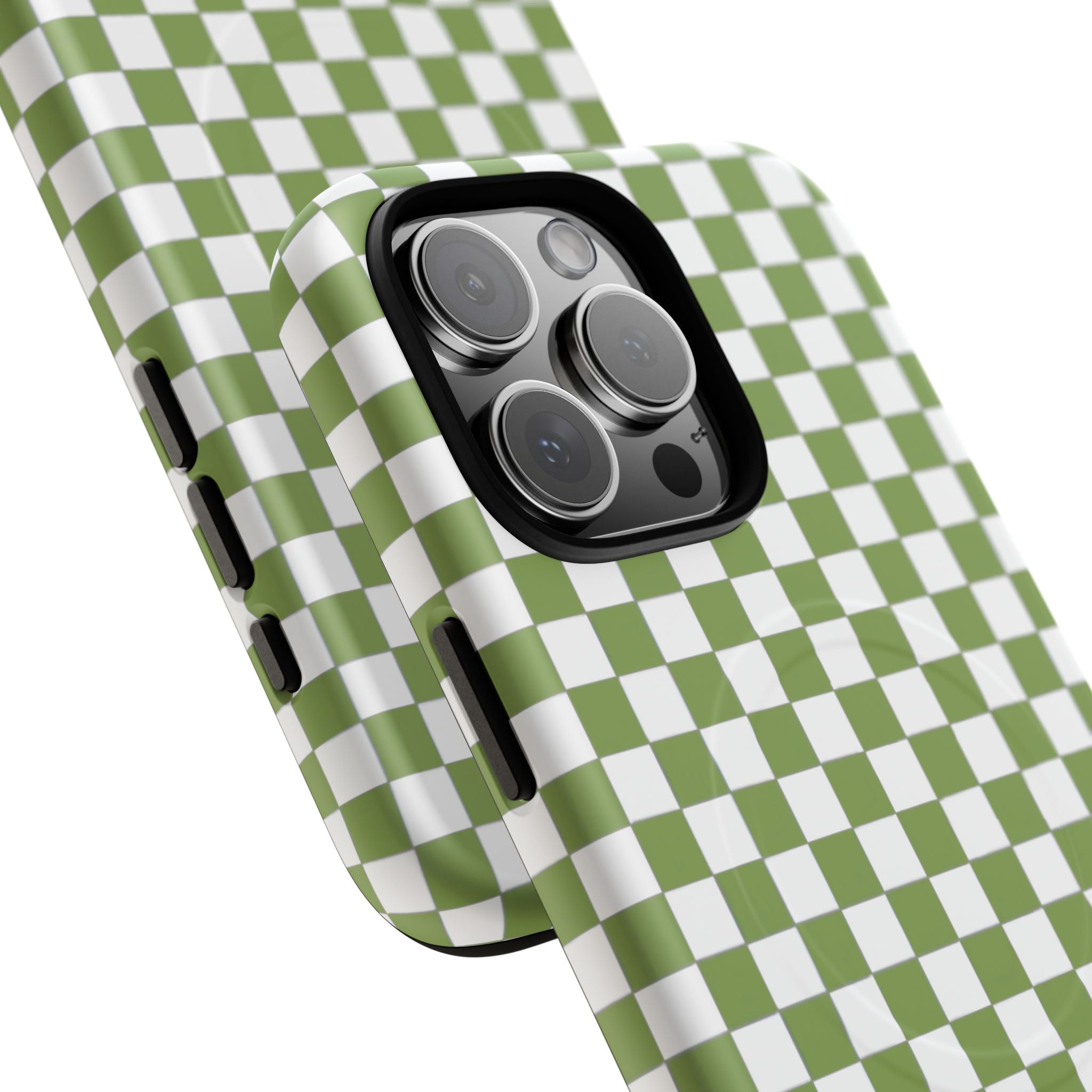 Green Checkerboard Phone Case