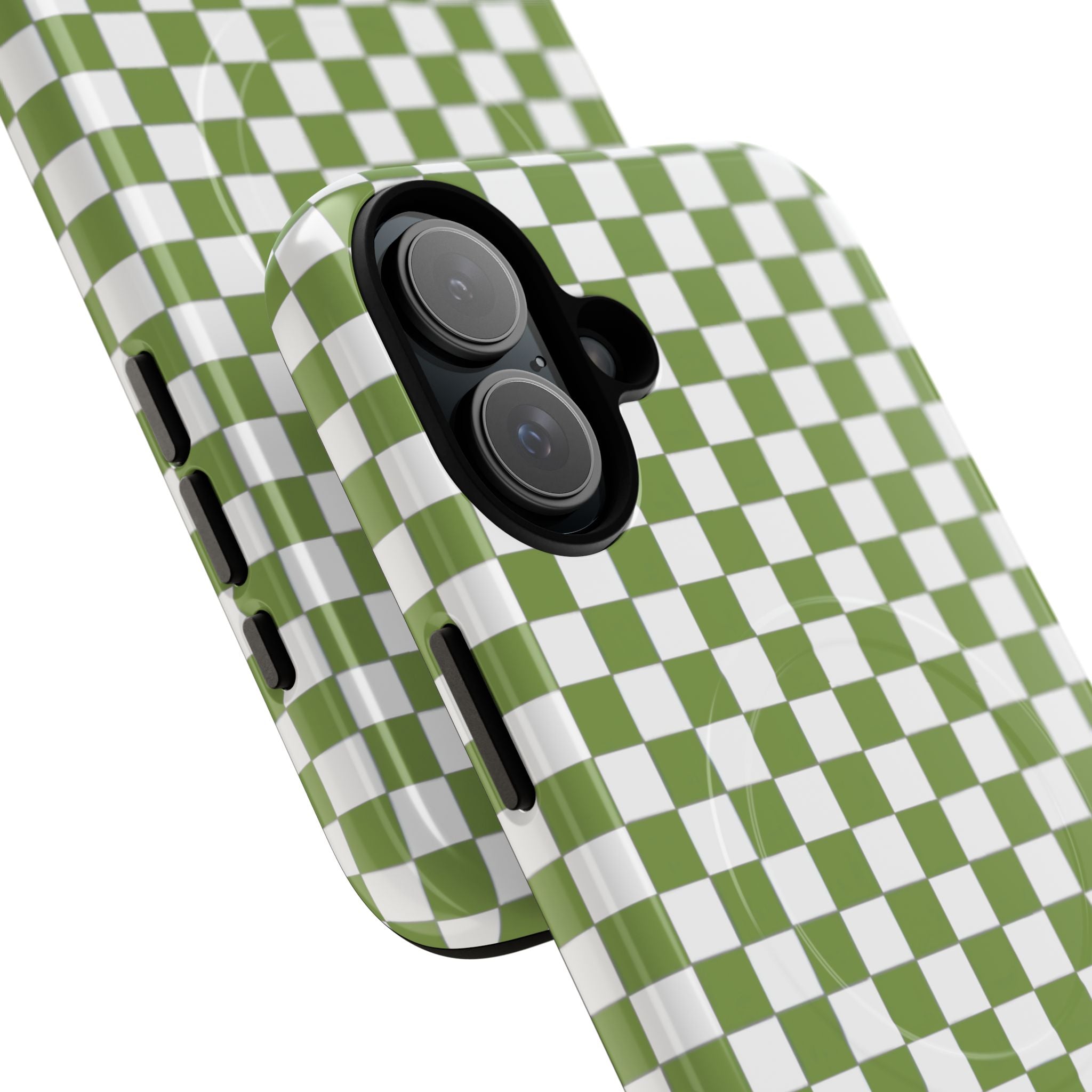 Green Checkerboard Phone Case