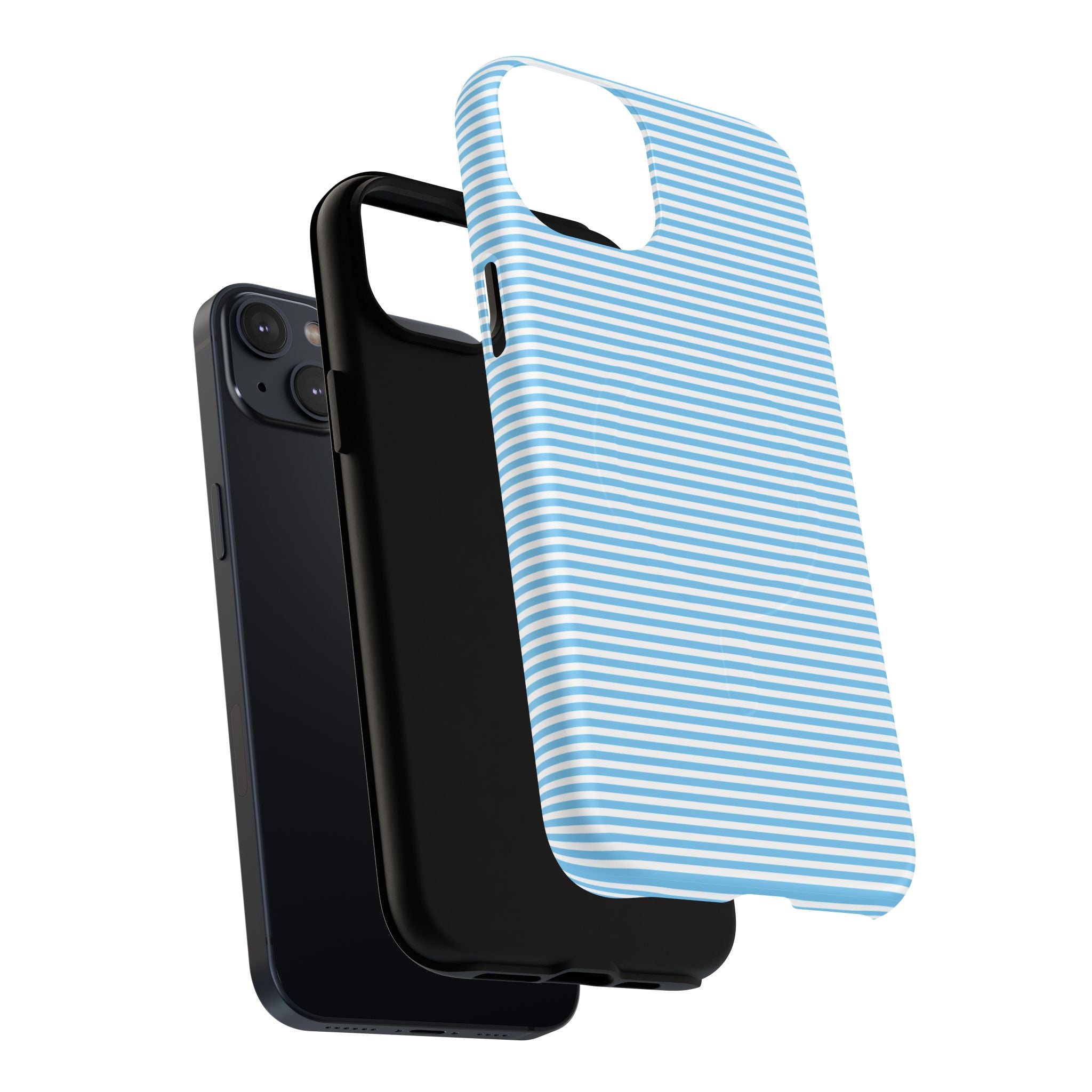 Light Blue Ribbed Phone case