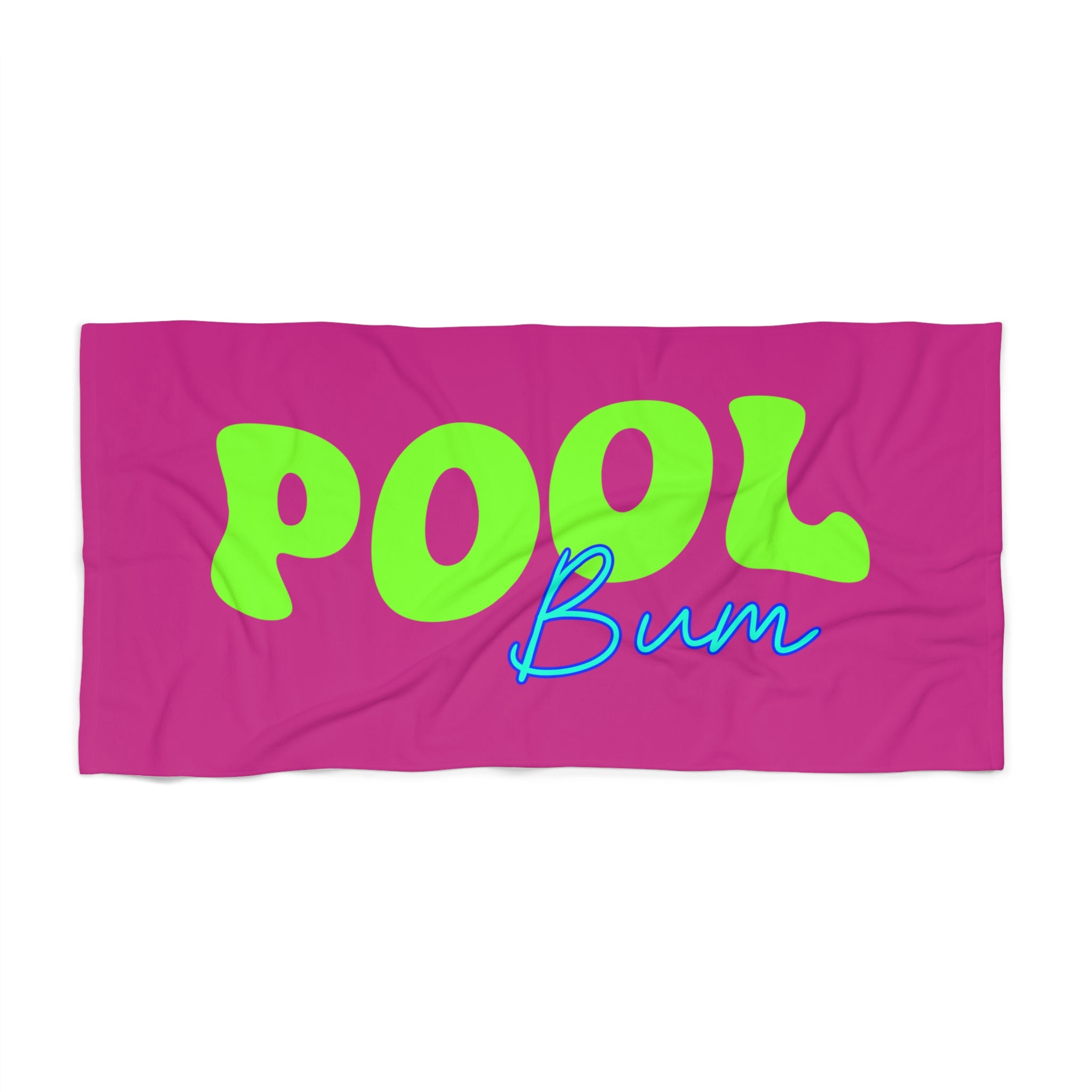 Pool Bum Beach Towel