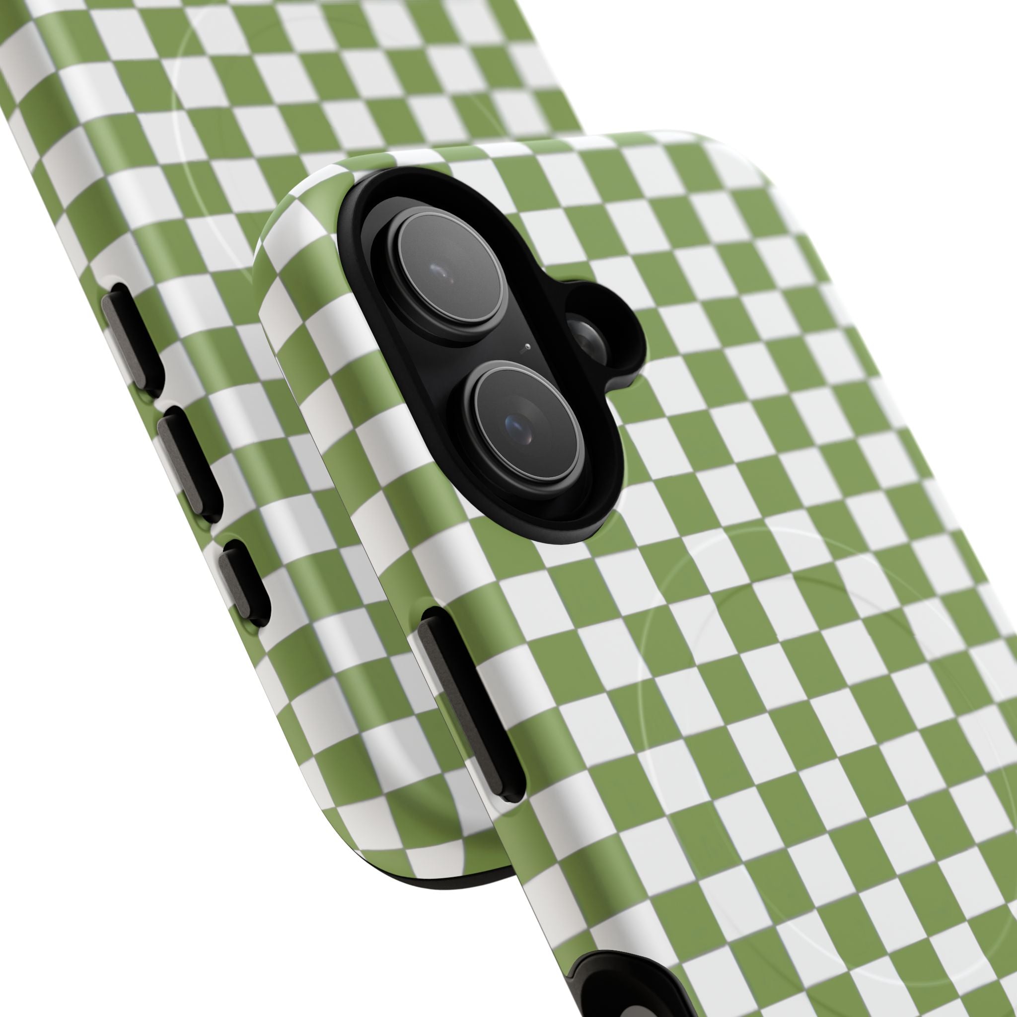 Green Checkerboard Phone Case