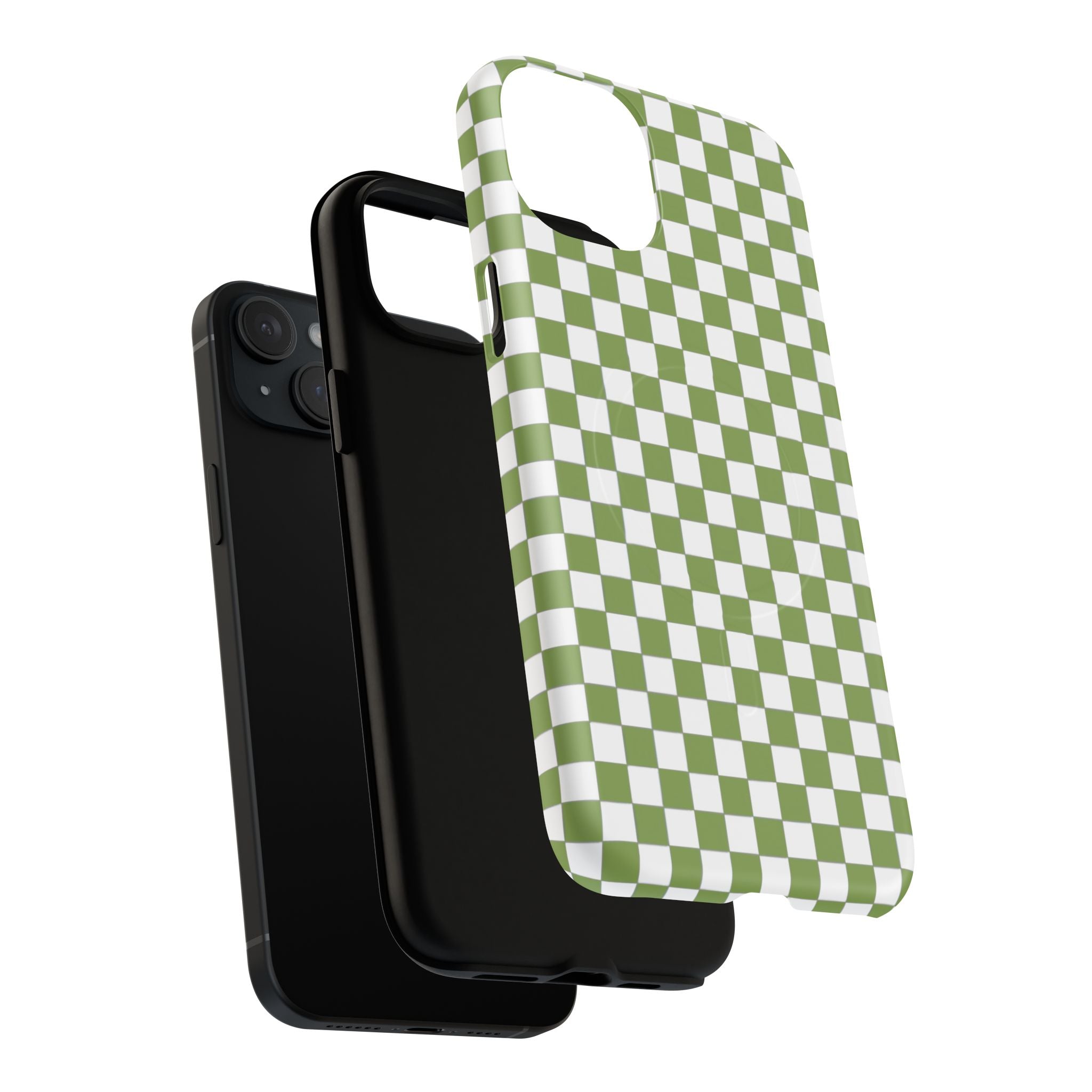 Green Checkerboard Phone Case