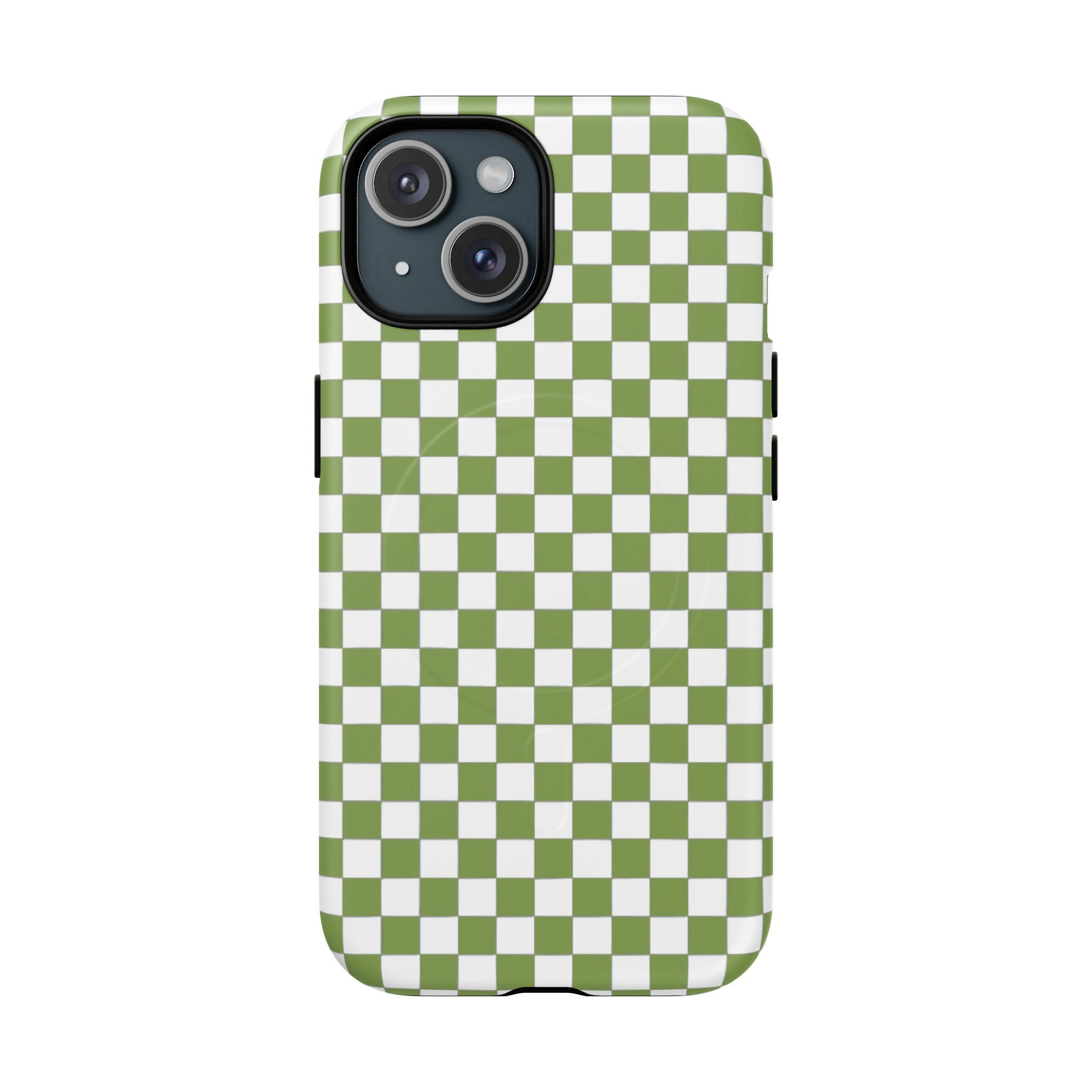 Green Checkerboard Phone Case