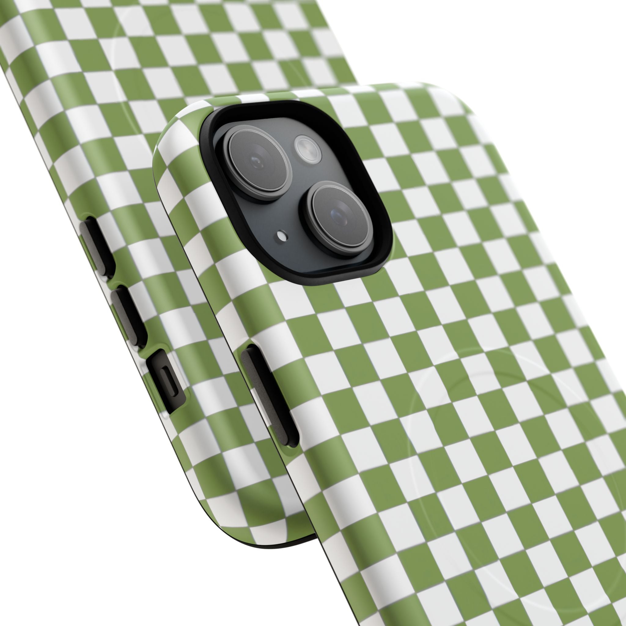 Green Checkerboard Phone Case