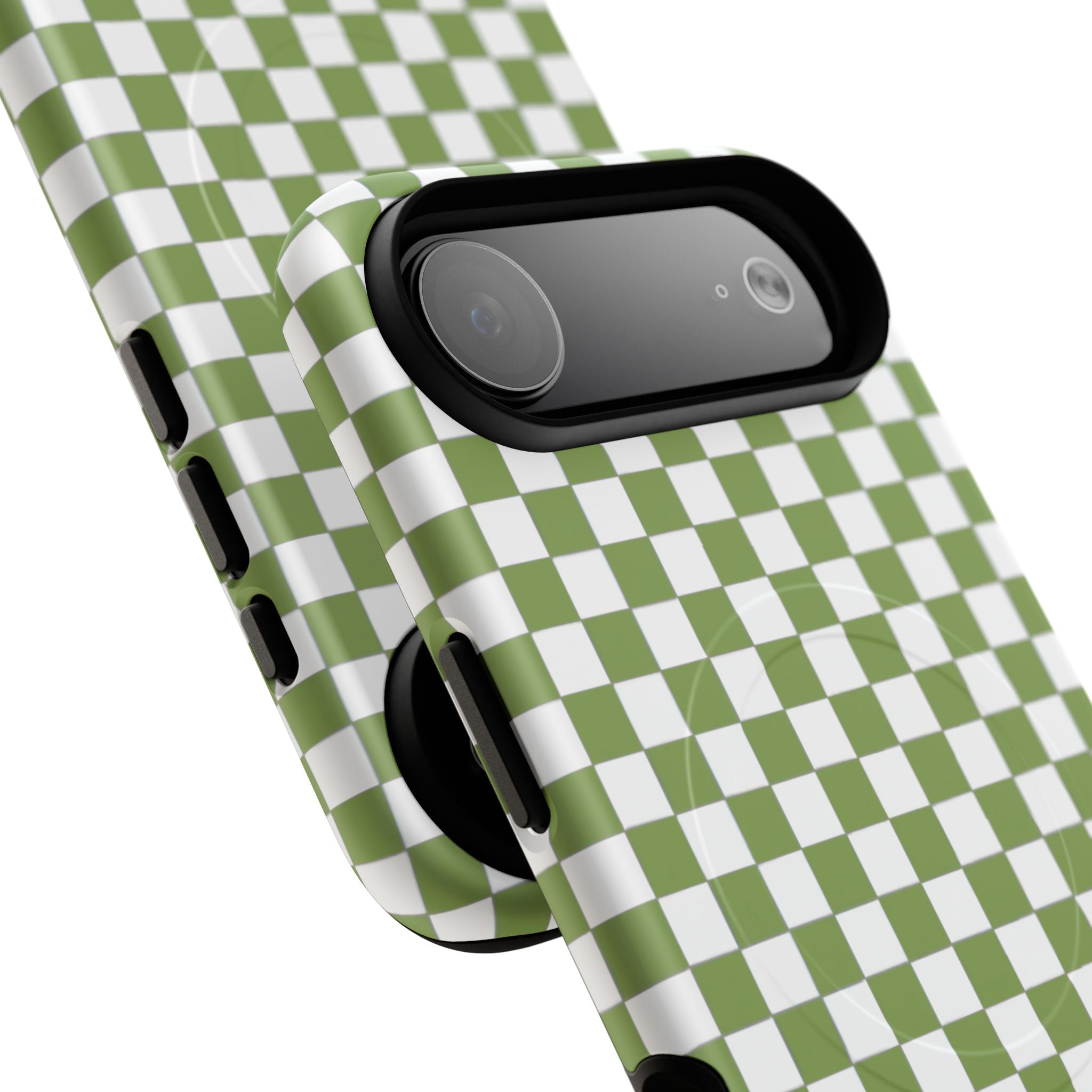 Green Checkerboard Phone Case