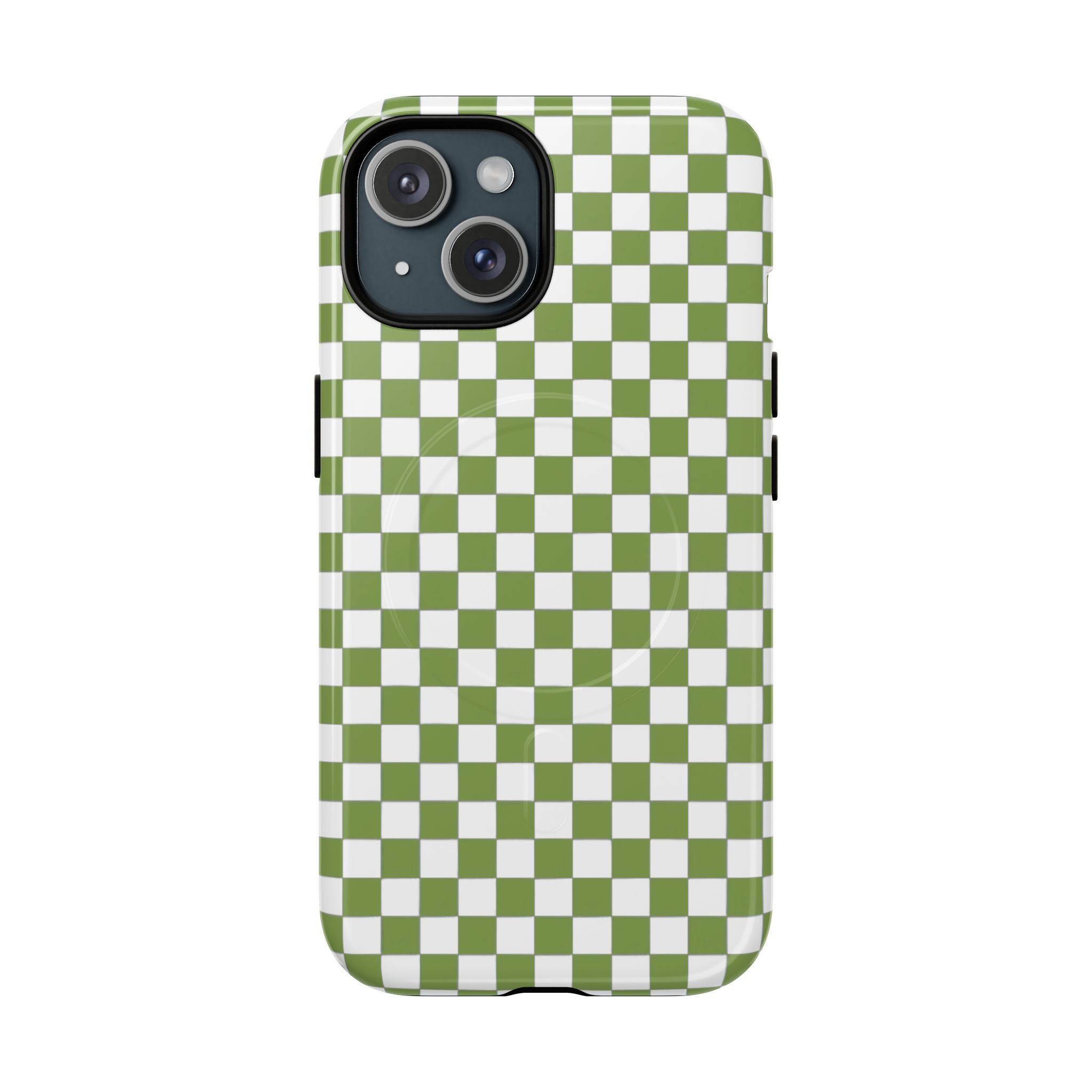 Green Checkerboard Phone Case