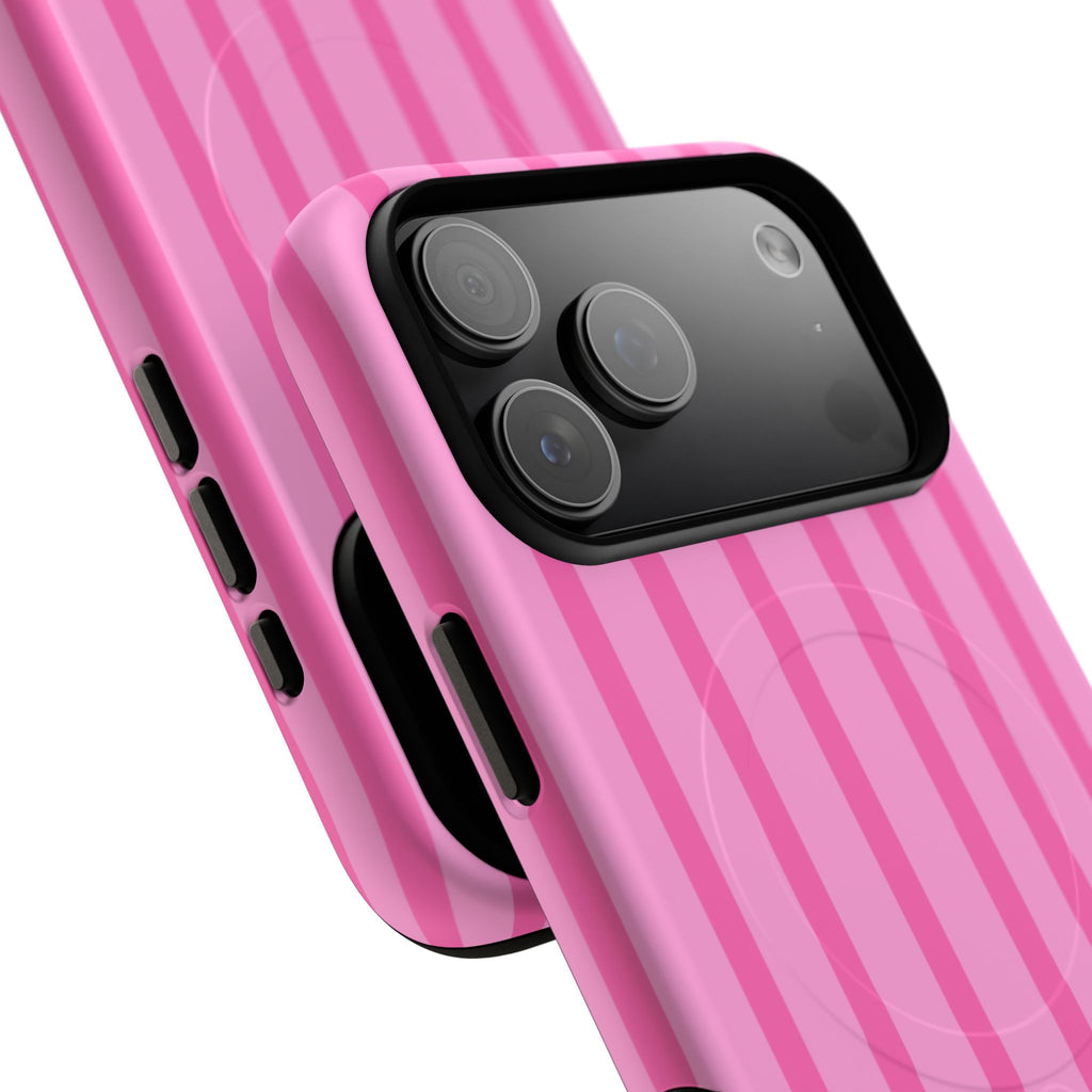 Pink Striped Phone Case