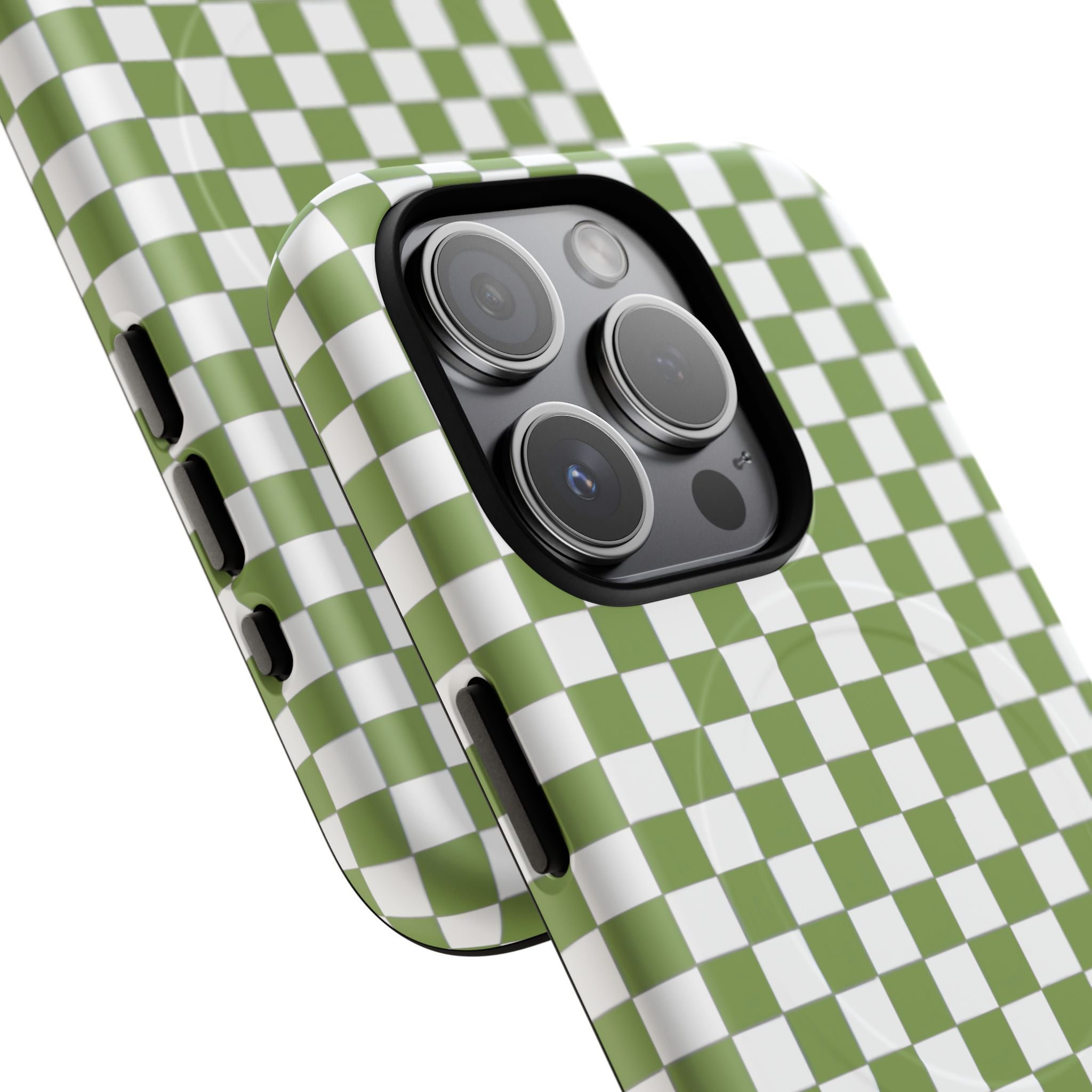 Green Checkerboard Phone Case
