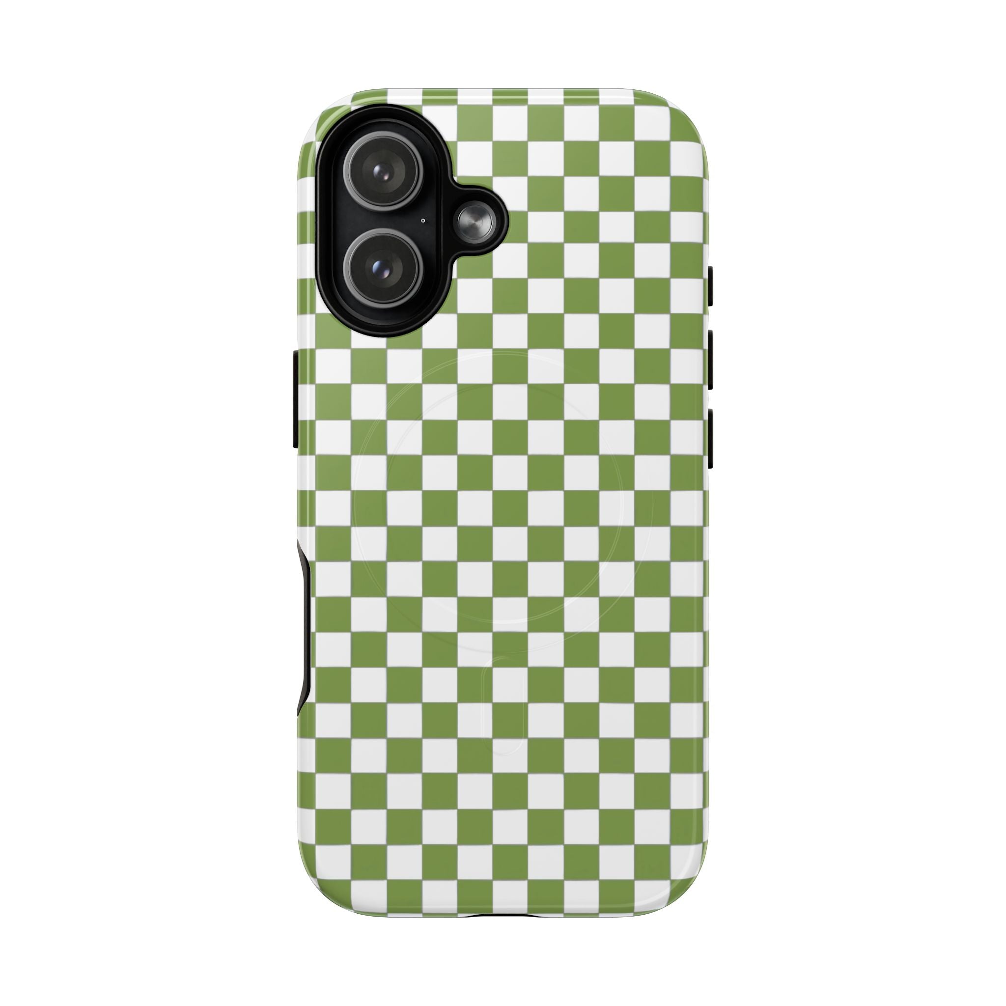 Green Checkerboard Phone Case