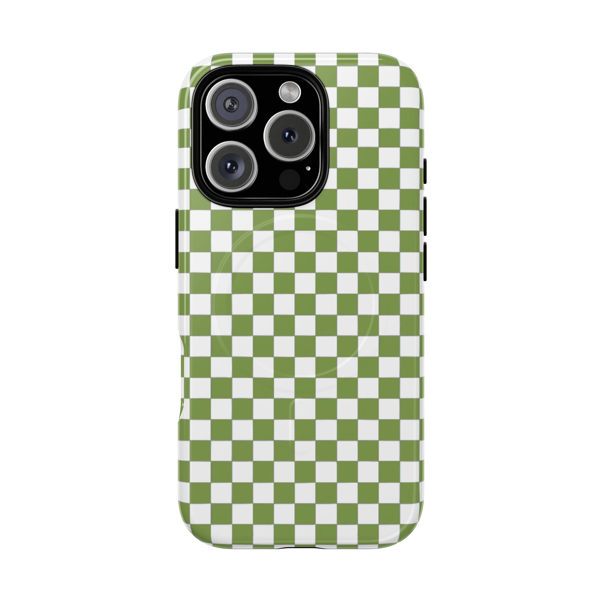 Green Checkerboard Phone Case