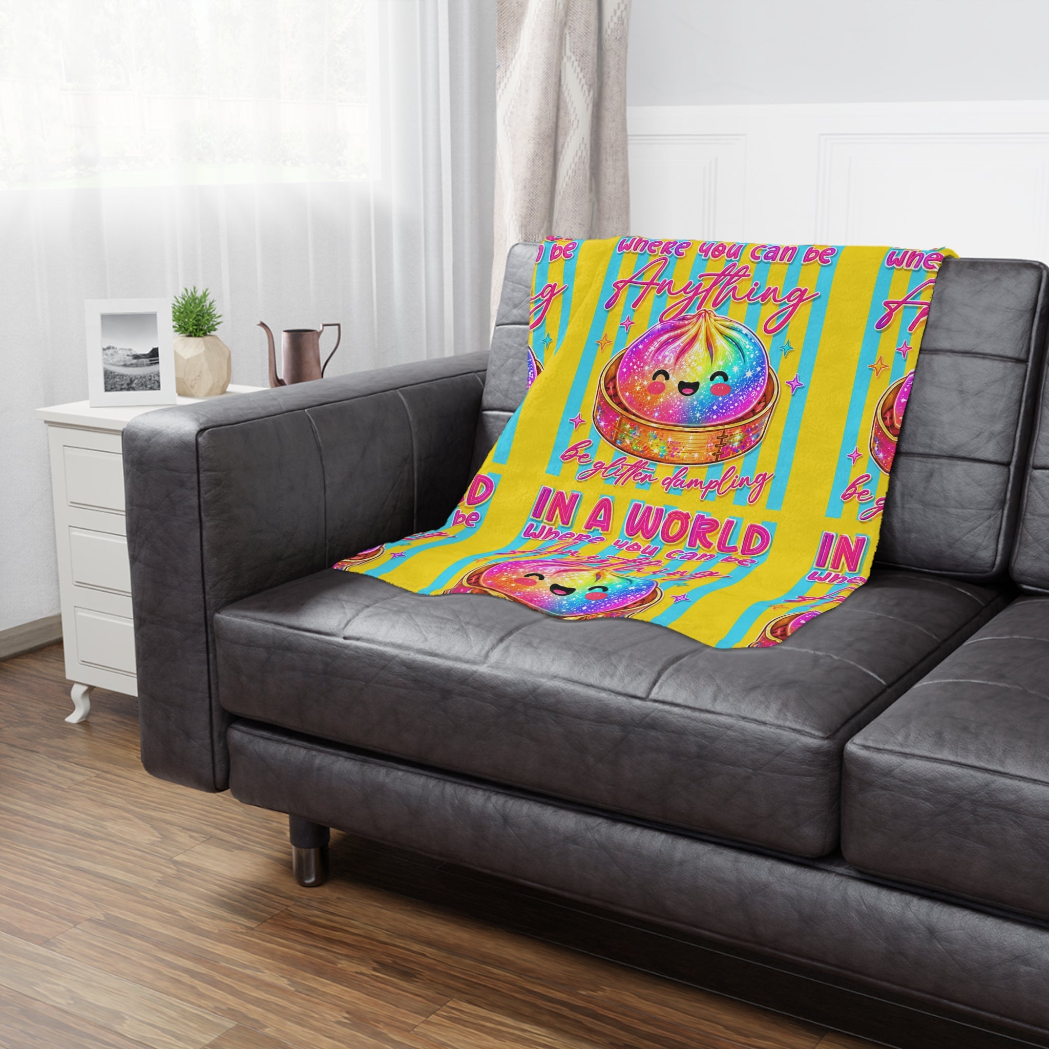 “In a World where you can be” Minky Blanket