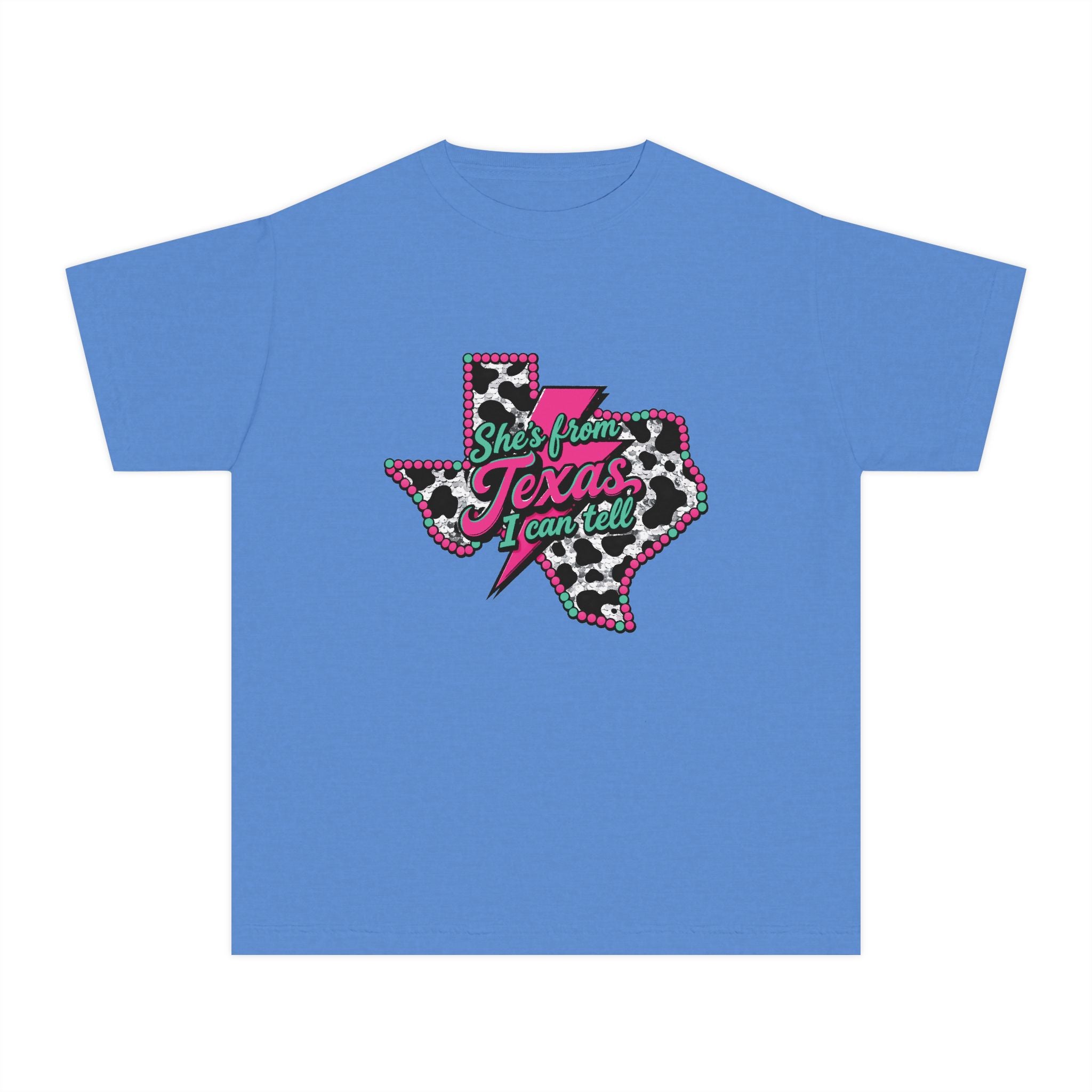 "She’s From Texas I Can Tell" Leopard Texas T-SHIRT