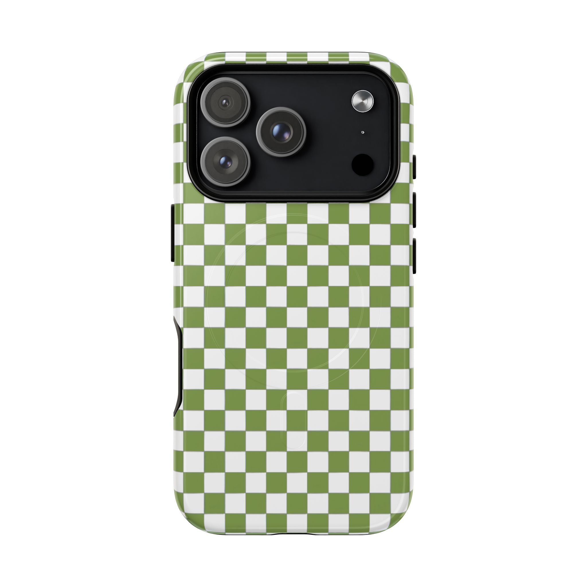 Green Checkerboard Phone Case