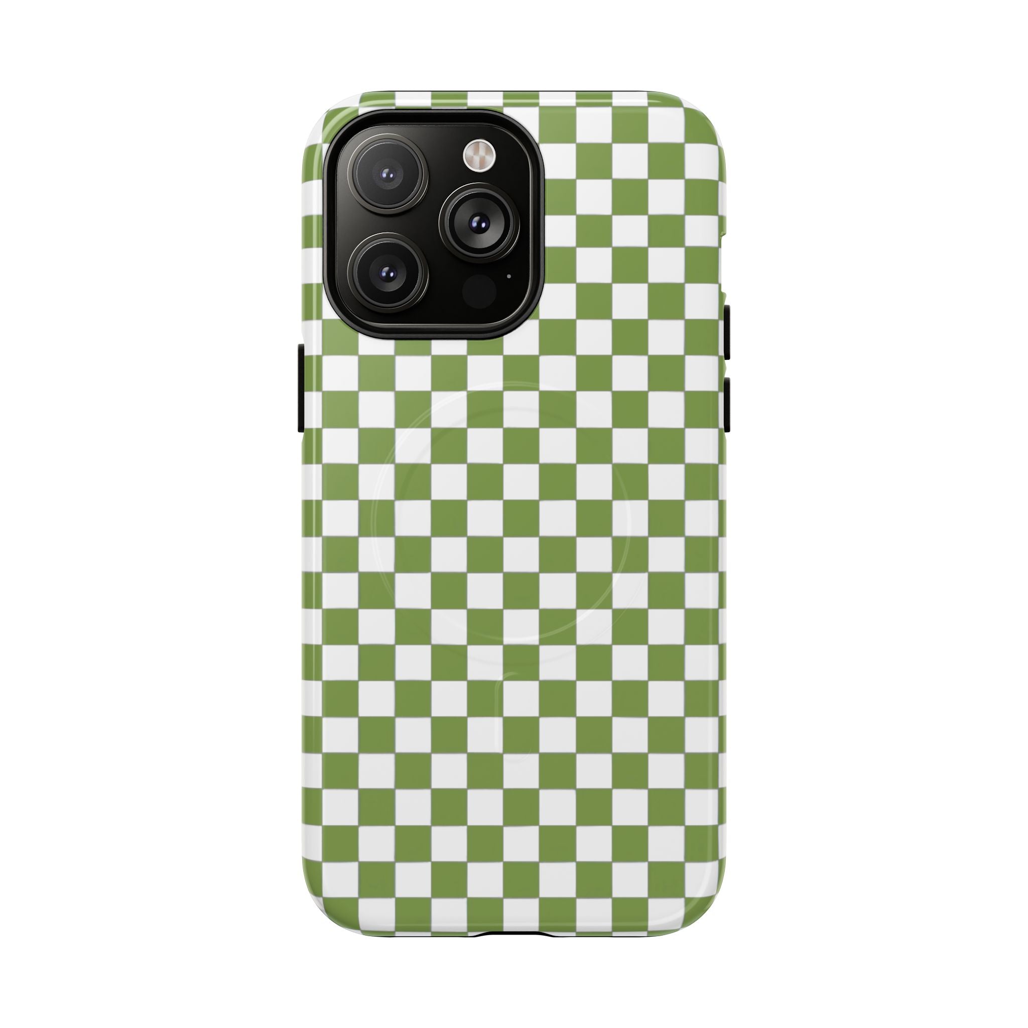 Green Checkerboard Phone Case