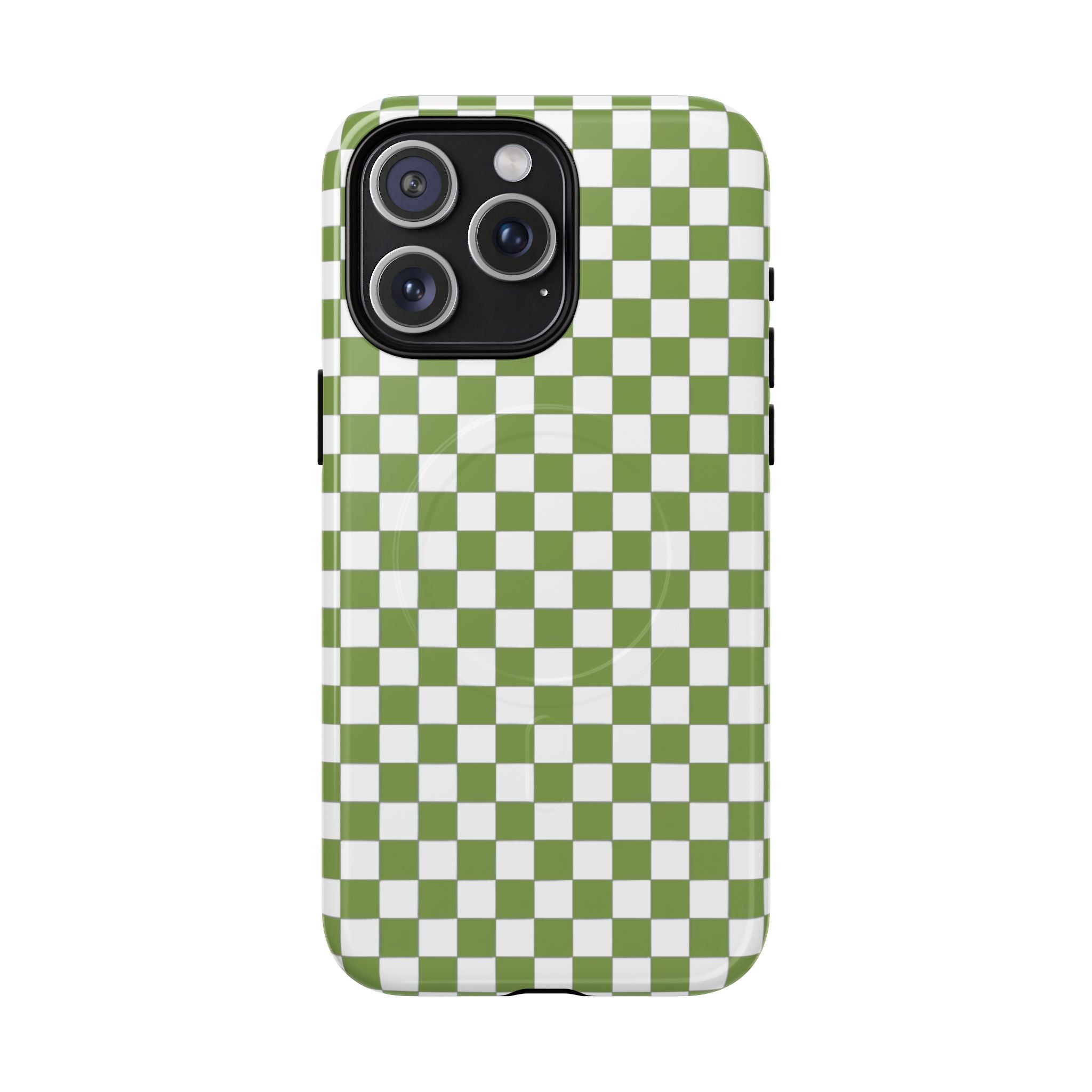 Green Checkerboard Phone Case