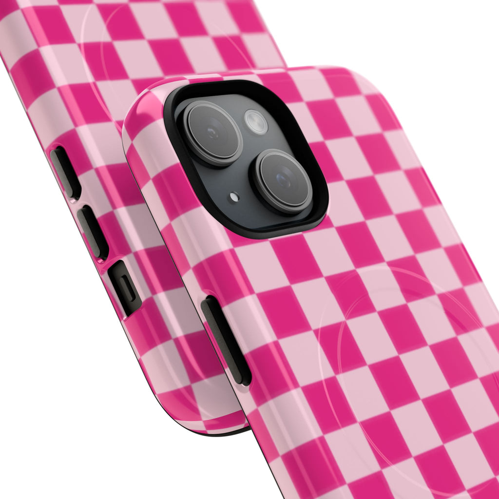 Pink Checkerboard Phone Case